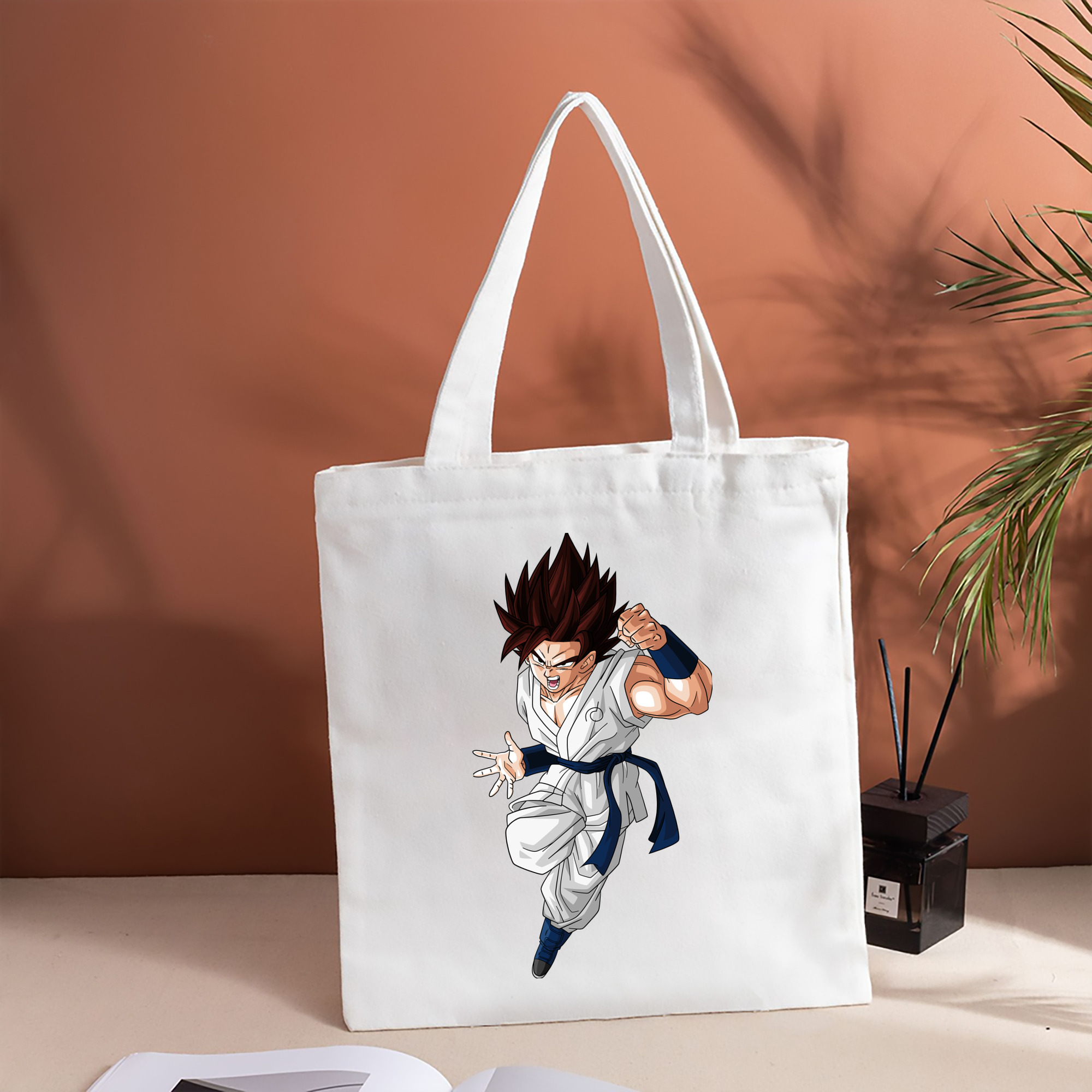 ドラゴンボール 孫 悟飯（そんごはん）DRAGON BALL Son Gohan 縦型キャンバス生地手提げバッグ　トートバッグ