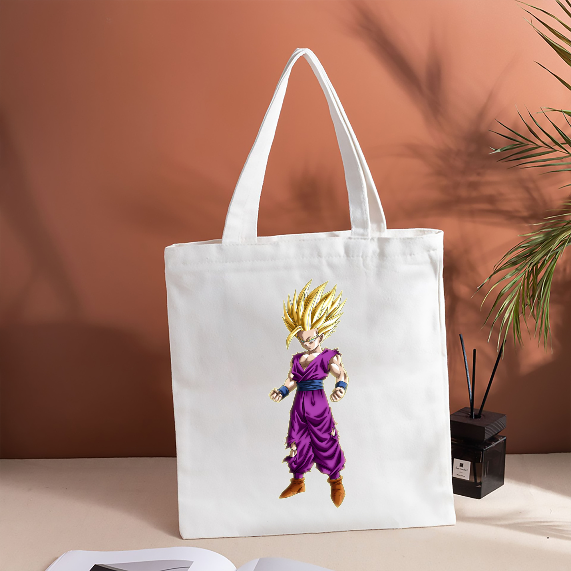 ドラゴンボール 孫 悟飯（そんごはん）DRAGON BALL Son Gohan 縦型キャンバス生地手提げバッグ　トートバッグ