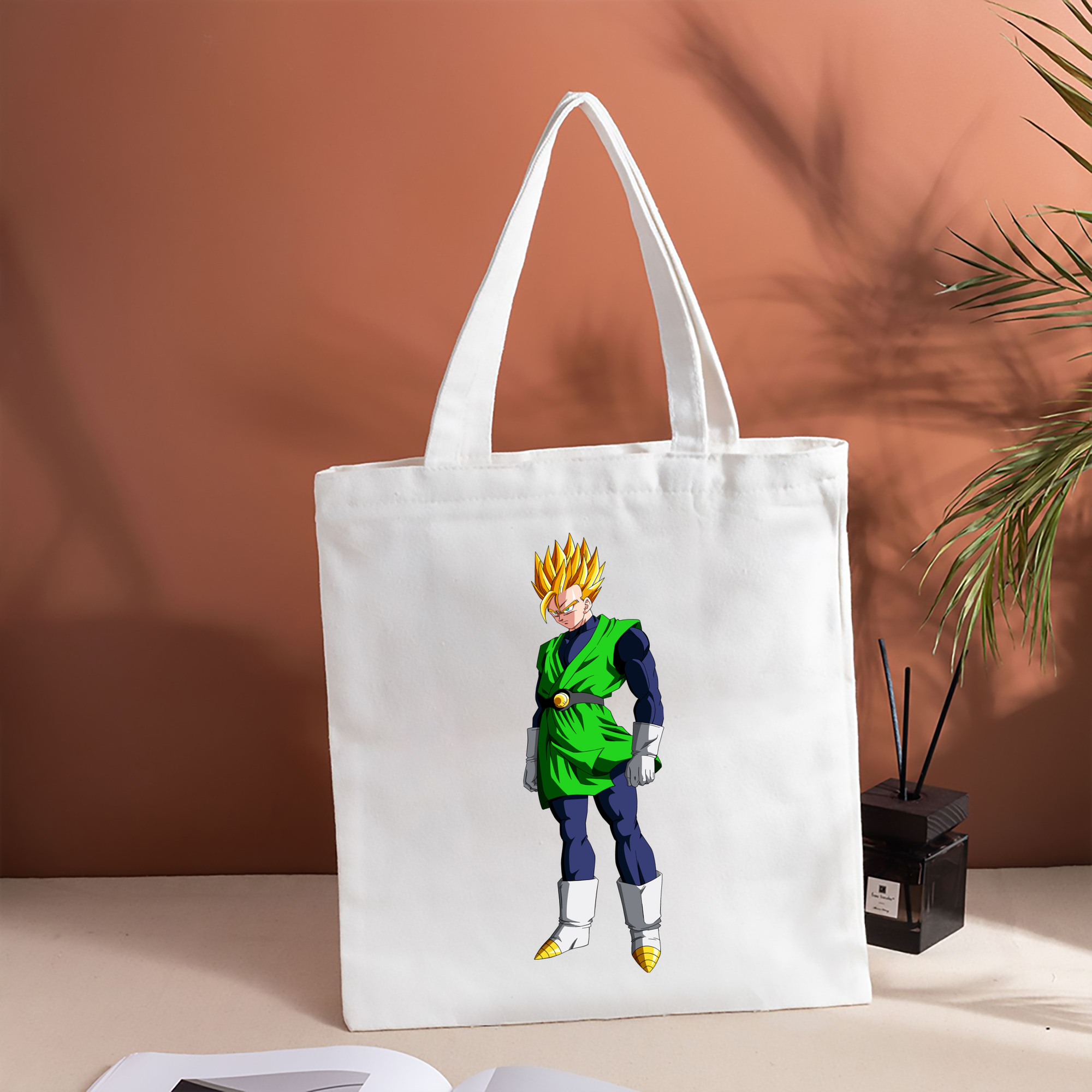 ドラゴンボール 孫 悟飯（そんごはん）DRAGON BALL Son Gohan 縦型キャンバス生地手提げバッグ　トートバッグ