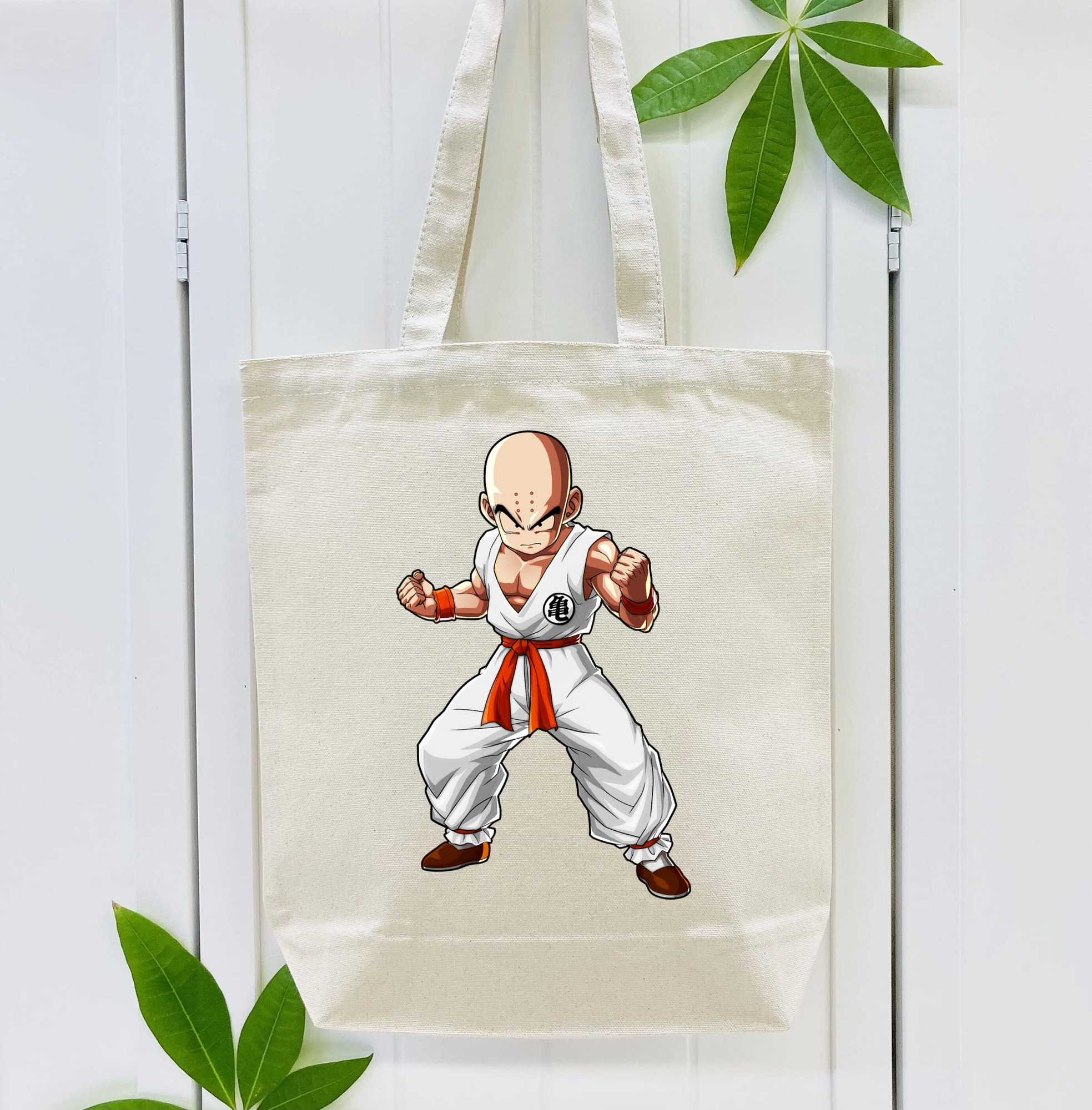 ドラゴンボール クリリン DRAGON BALL krillin 縦型キャンバス生地手提げバッグ　トートバッグ