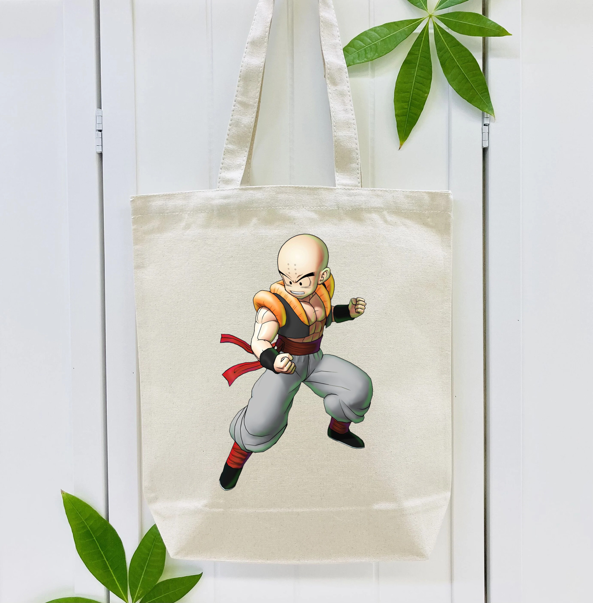 ドラゴンボール クリリン DRAGON BALL krillin 縦型キャンバス生地手提げバッグ　トートバッグ