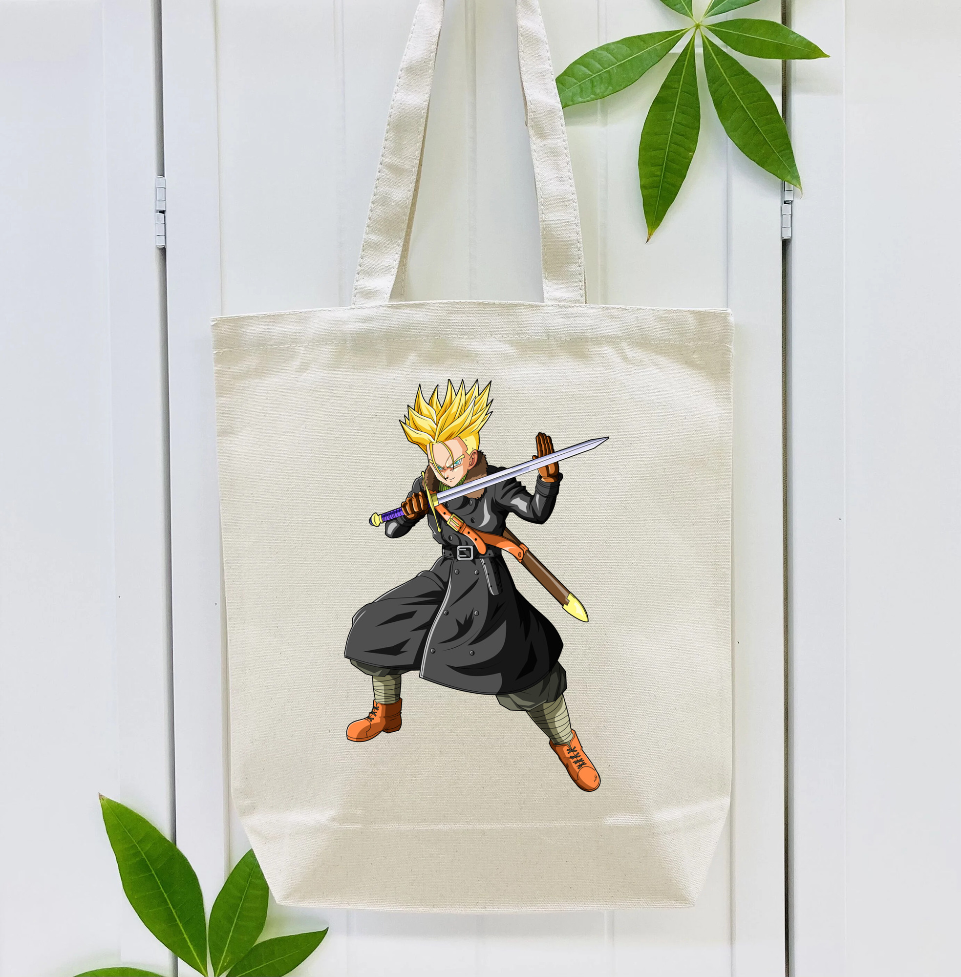 ドラゴンボール トランクス（Torankusu）DRAGON BALL Trunks 縦型キャンバス生地手提げバッグ　トートバッグ