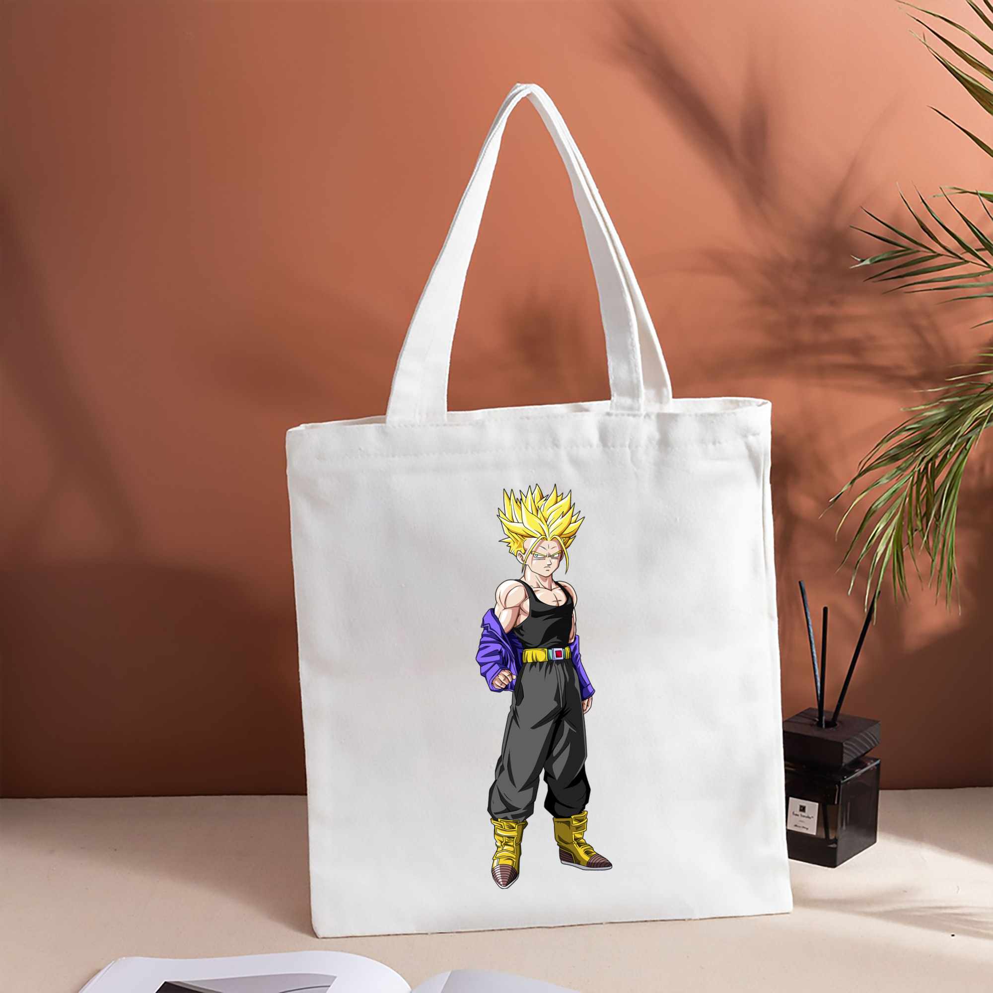 ドラゴンボール トランクス（Torankusu）DRAGON BALL Trunks 縦型キャンバス生地手提げバッグ　トートバッグ