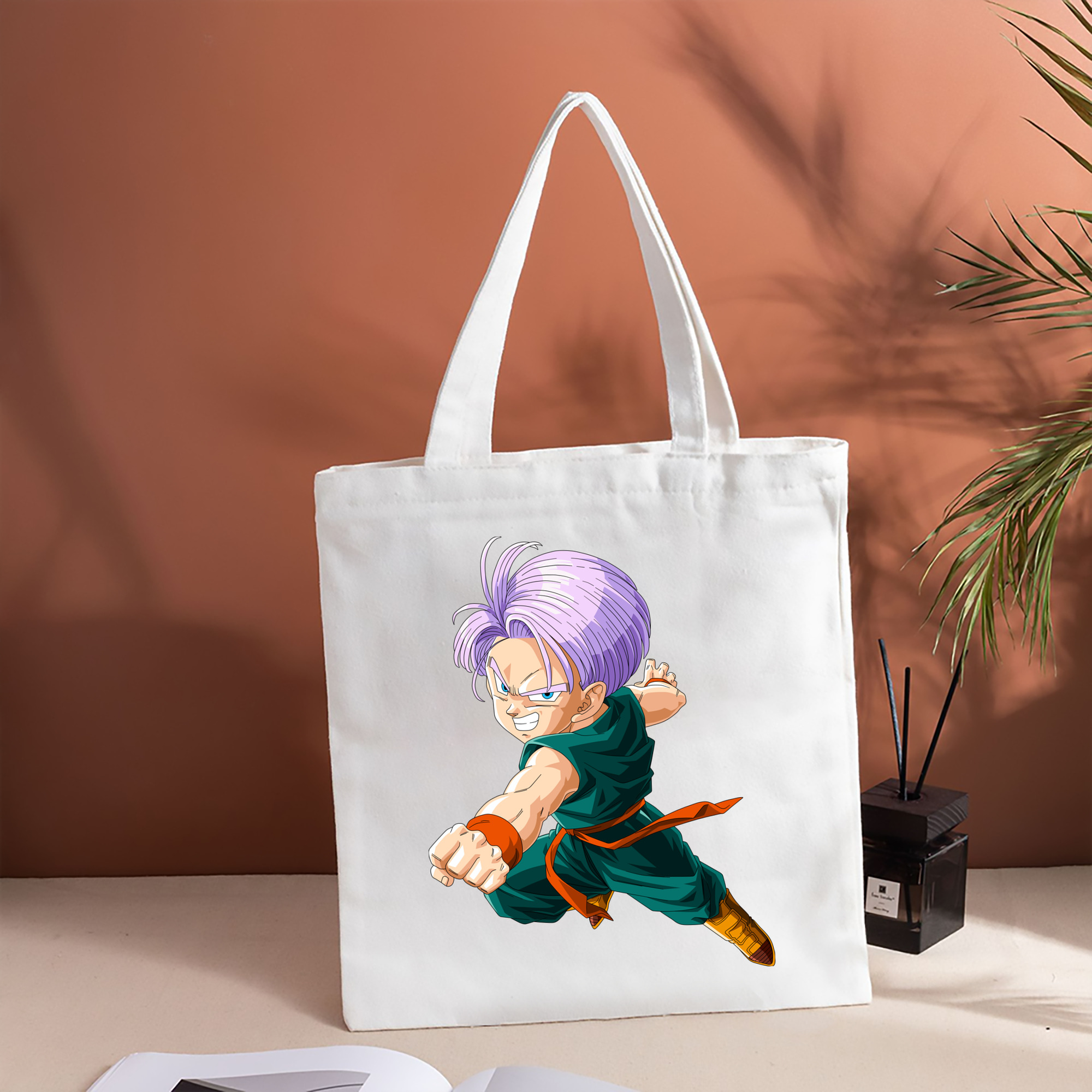 ドラゴンボール トランクス（Torankusu）DRAGON BALL Trunks 縦型キャンバス生地手提げバッグ　トートバッグ