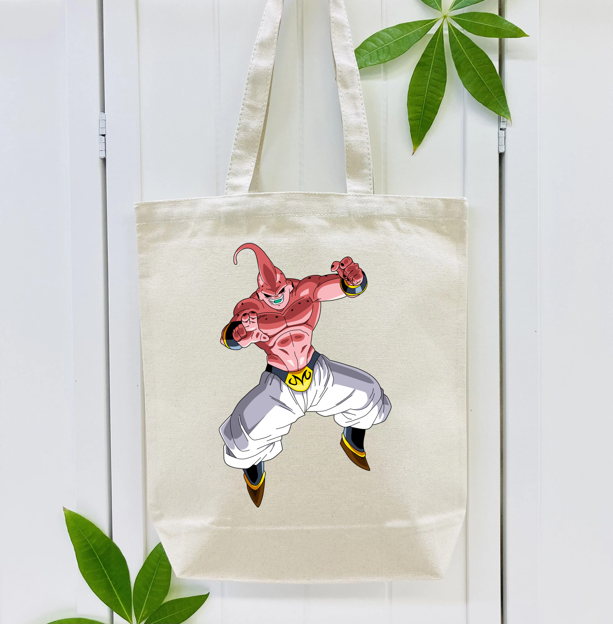 ドラゴンボール 魔人ブウ DRAGON BALL Majin Buu 縦型キャンバス生地手提げバッグ　トートバッグ