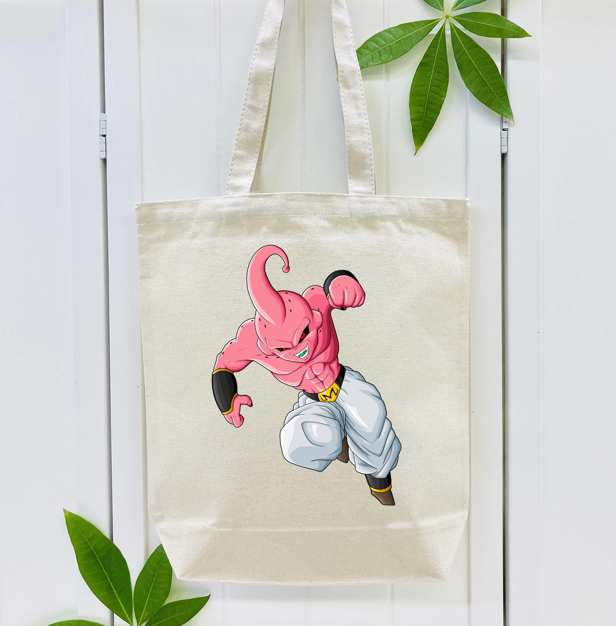 ドラゴンボール 魔人ブウ DRAGON BALL Majin Buu 縦型キャンバス生地手提げバッグ　トートバッグ