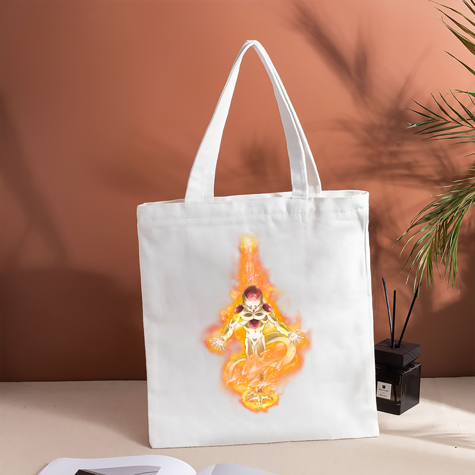 ドラゴンボール フリーザ DRAGON BALL Frieza 縦型キャンバス生地手提げバッグ　トートバッグ