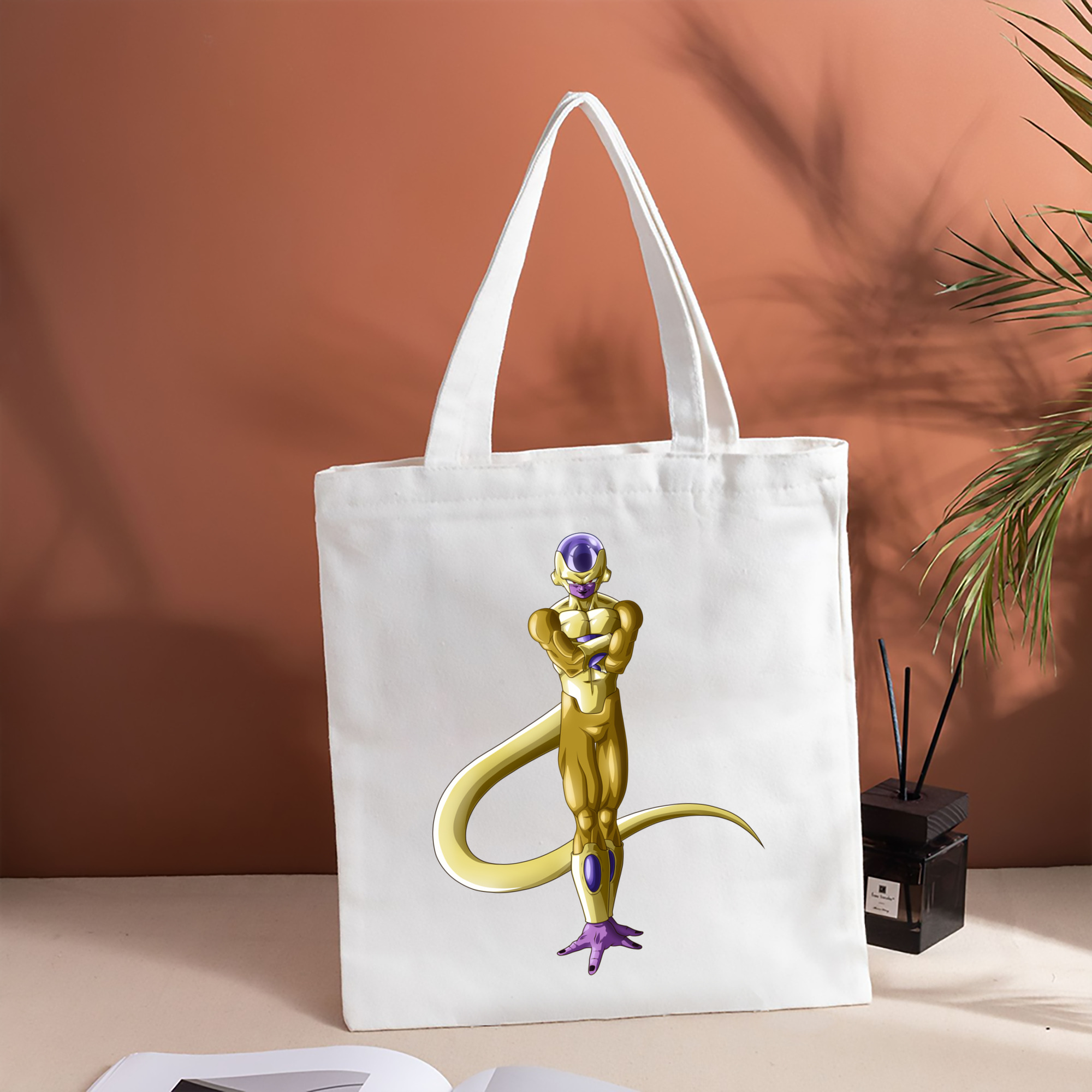 ドラゴンボール フリーザ DRAGON BALL Frieza 縦型キャンバス生地手提げバッグ　トートバッグ