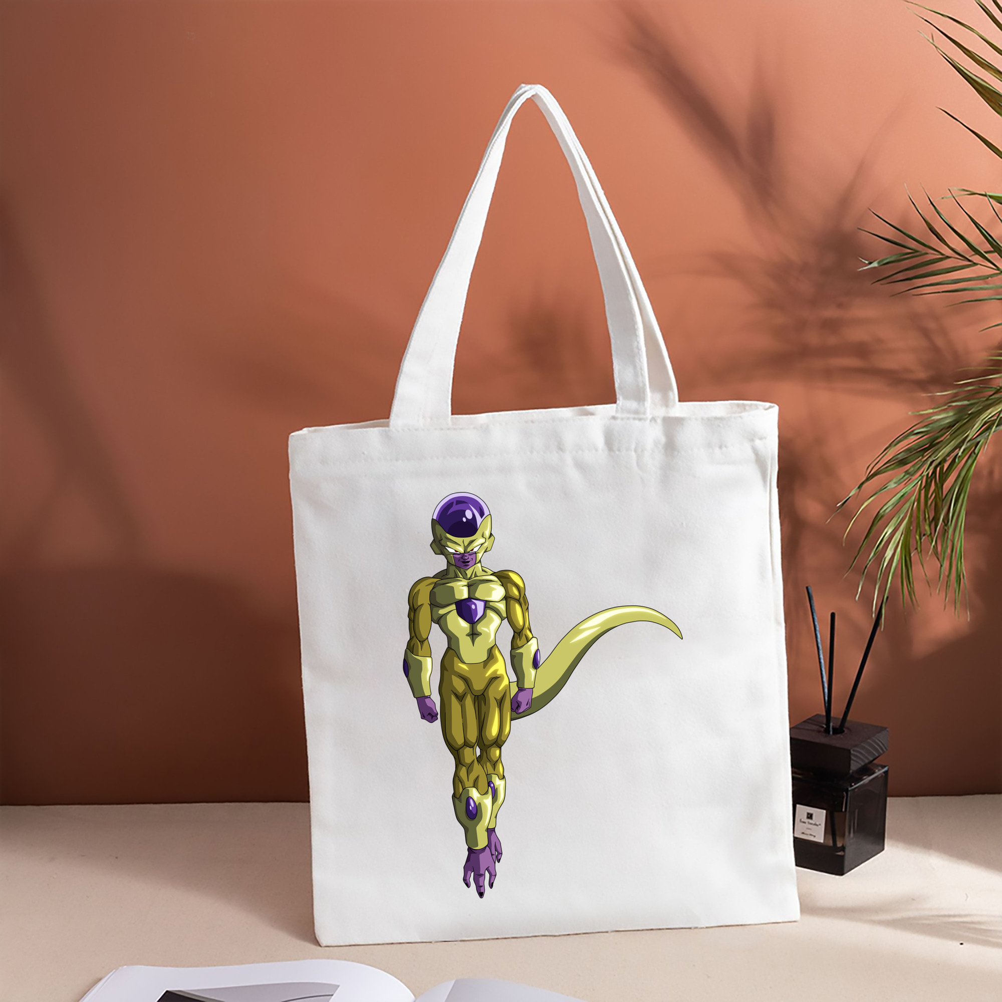 ドラゴンボール フリーザ DRAGON BALL Frieza 縦型キャンバス生地手提げバッグ　トートバッグ