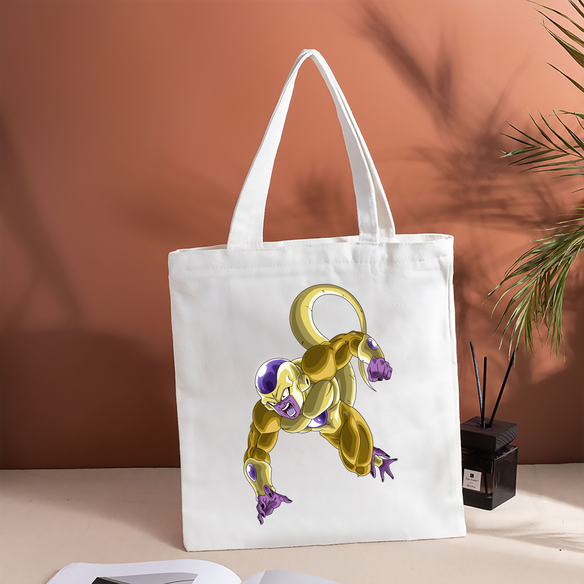 ドラゴンボール フリーザ DRAGON BALL Frieza 縦型キャンバス生地手提げバッグ　トートバッグ