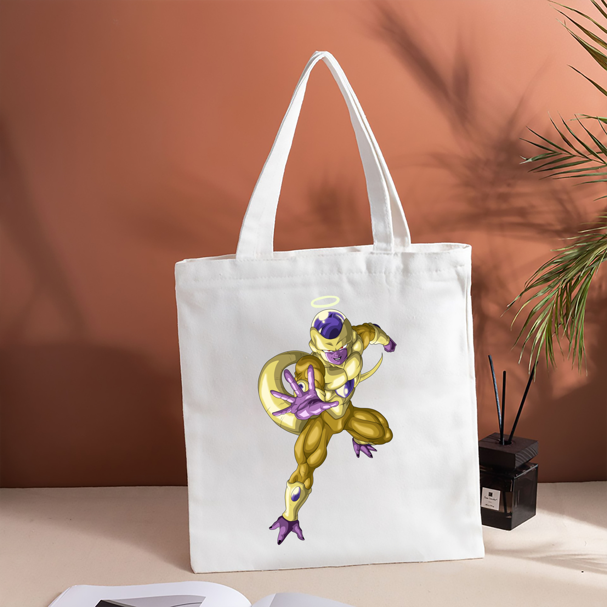 ドラゴンボール フリーザ DRAGON BALL Frieza 縦型キャンバス生地手提げバッグ　トートバッグ