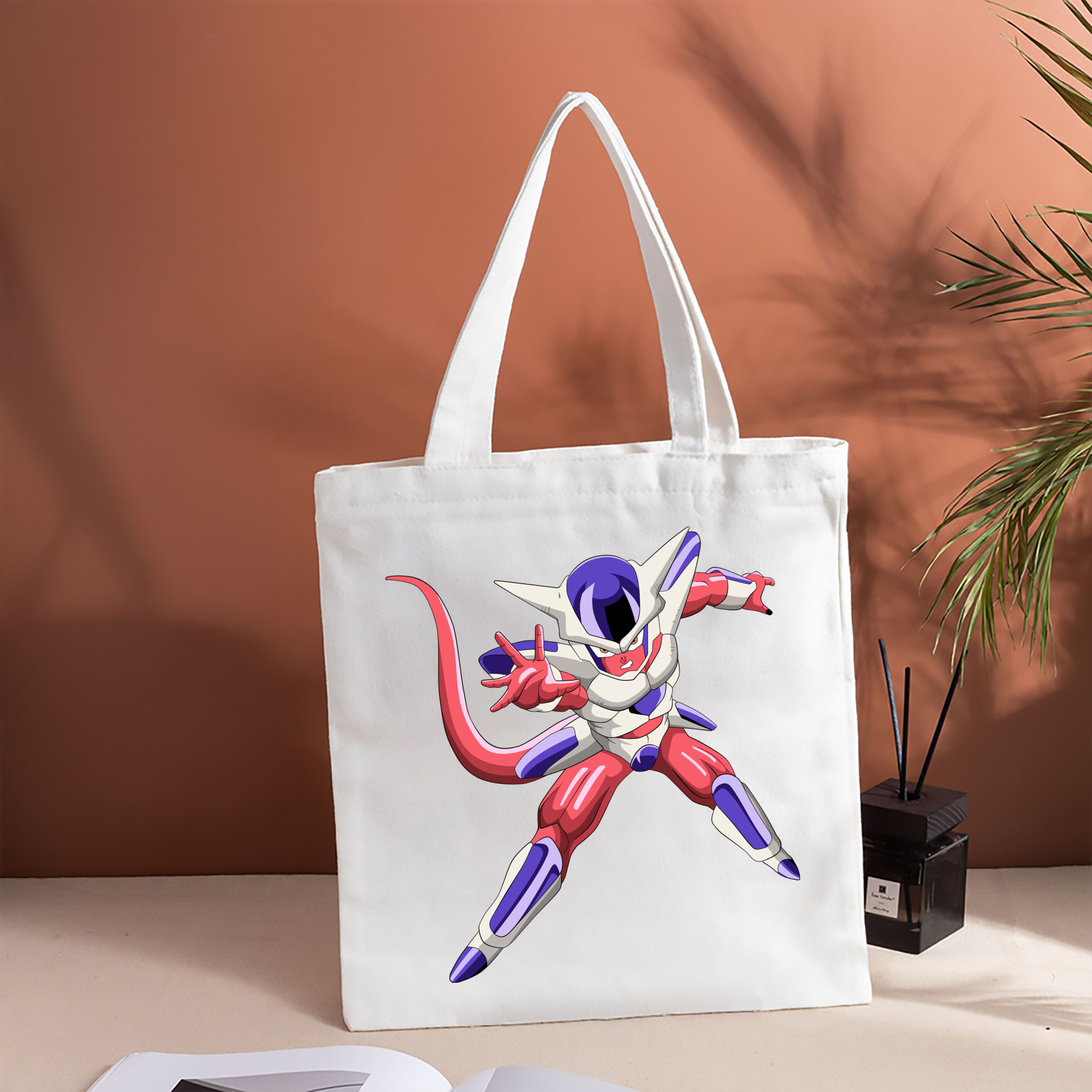 ドラゴンボール フリーザ DRAGON BALL Frieza 縦型キャンバス生地手提げバッグ　トートバッグ
