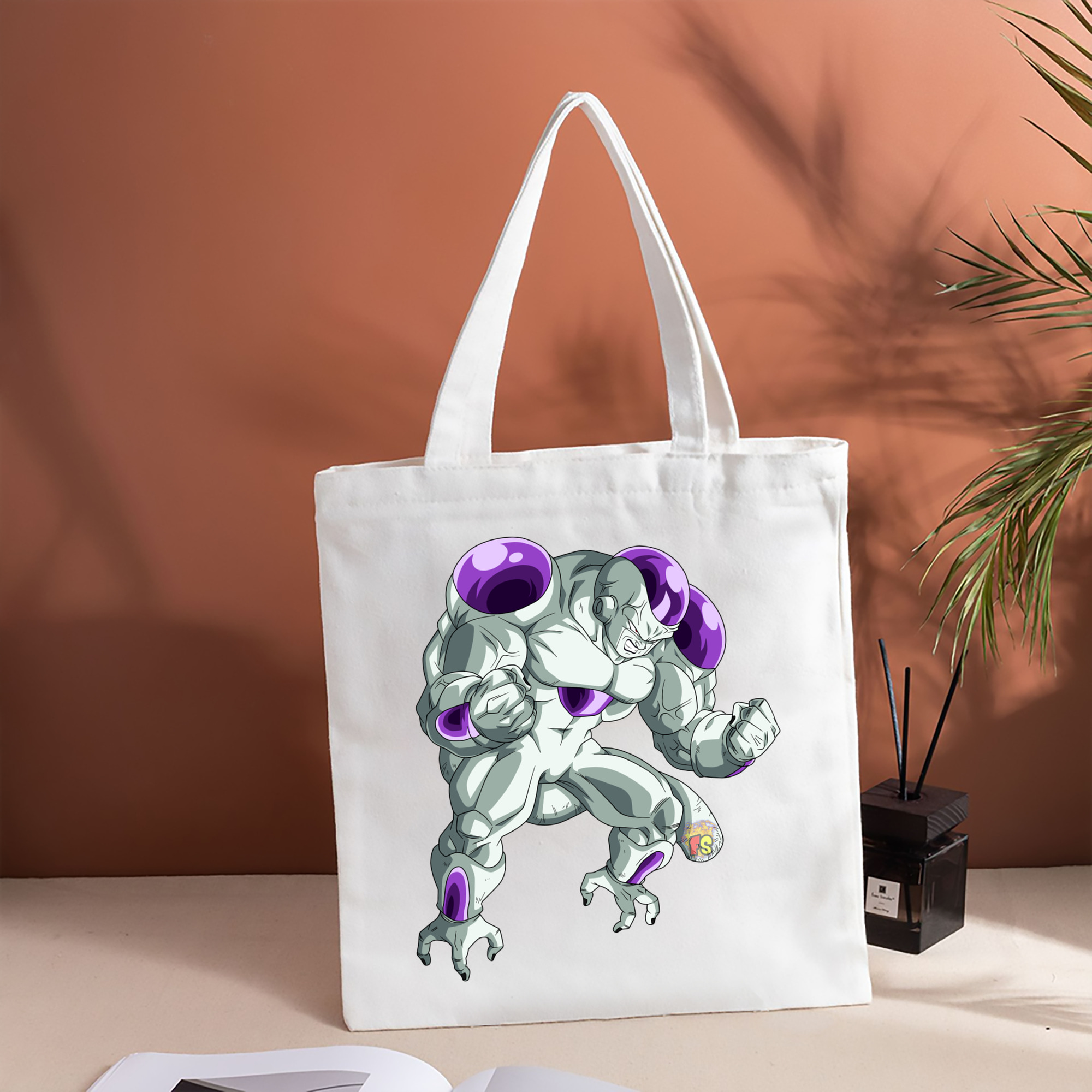 ドラゴンボール フリーザ DRAGON BALL Frieza 縦型キャンバス生地手提げバッグ　トートバッグ