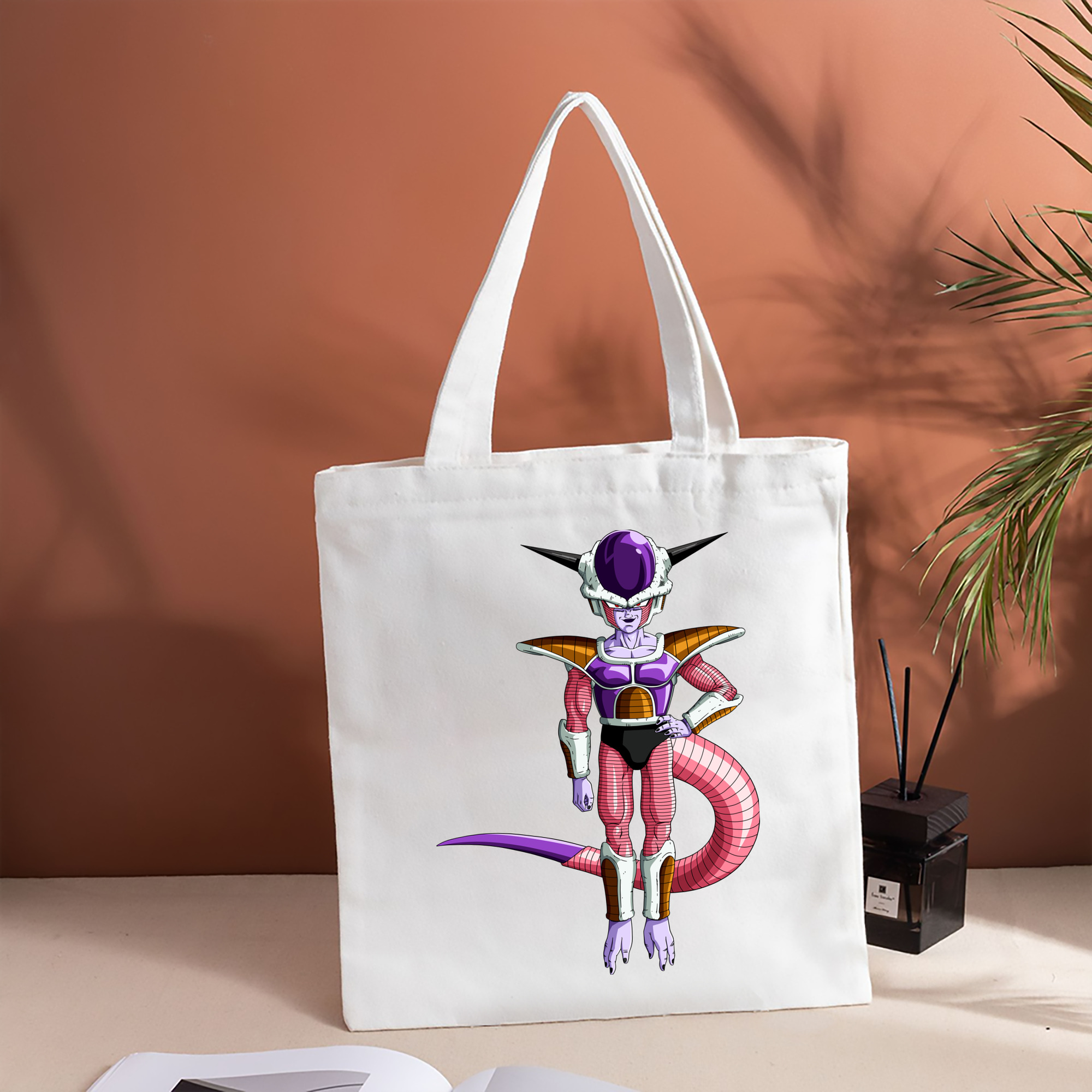 ドラゴンボール フリーザ DRAGON BALL Frieza 縦型キャンバス生地手提げバッグ　トートバッグ