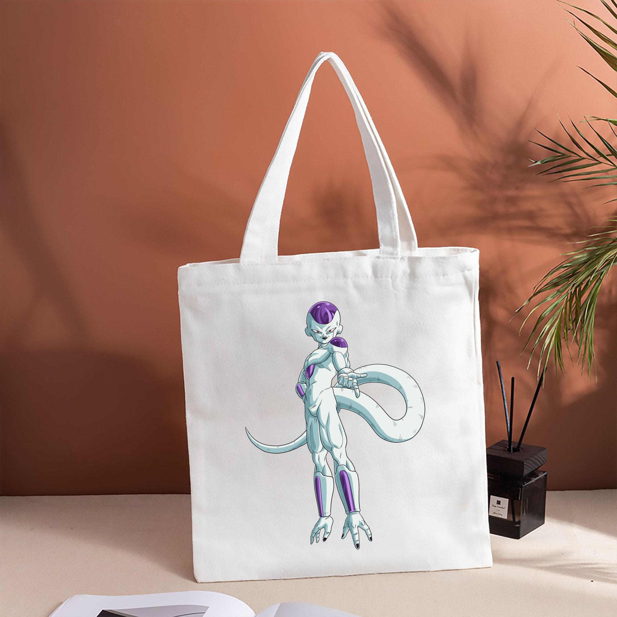 ドラゴンボール フリーザ DRAGON BALL Frieza 縦型キャンバス生地手提げバッグ　トートバッグ