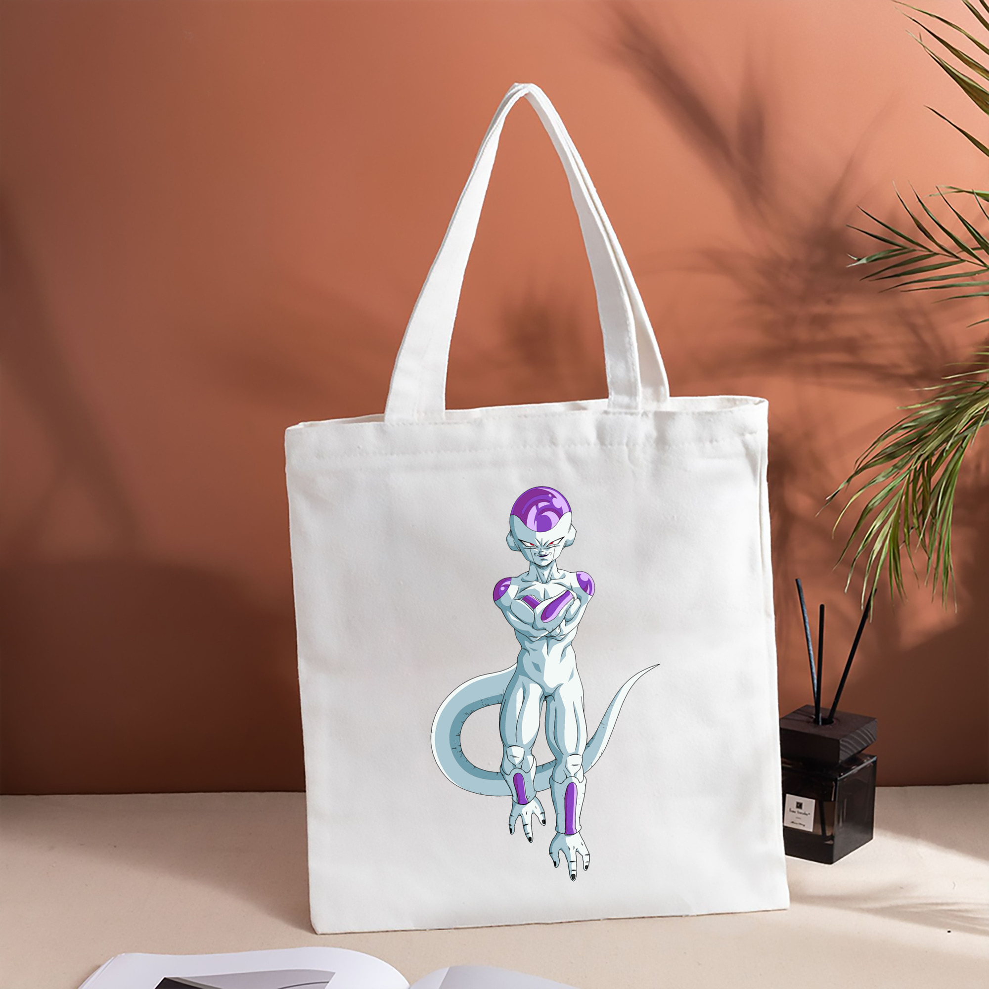ドラゴンボール フリーザ DRAGON BALL Frieza 縦型キャンバス生地手提げバッグ　トートバッグ