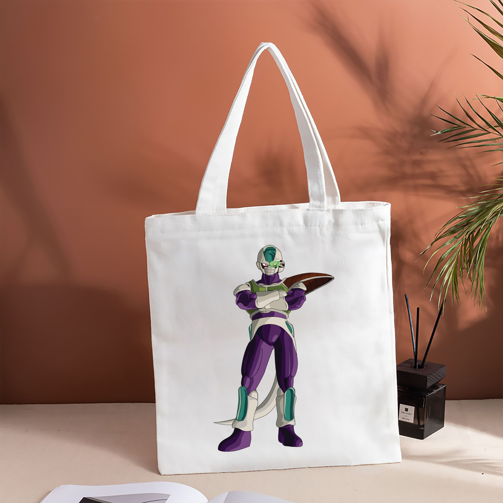ドラゴンボール フリーザ DRAGON BALL Frieza 縦型キャンバス生地手提げバッグ　トートバッグ