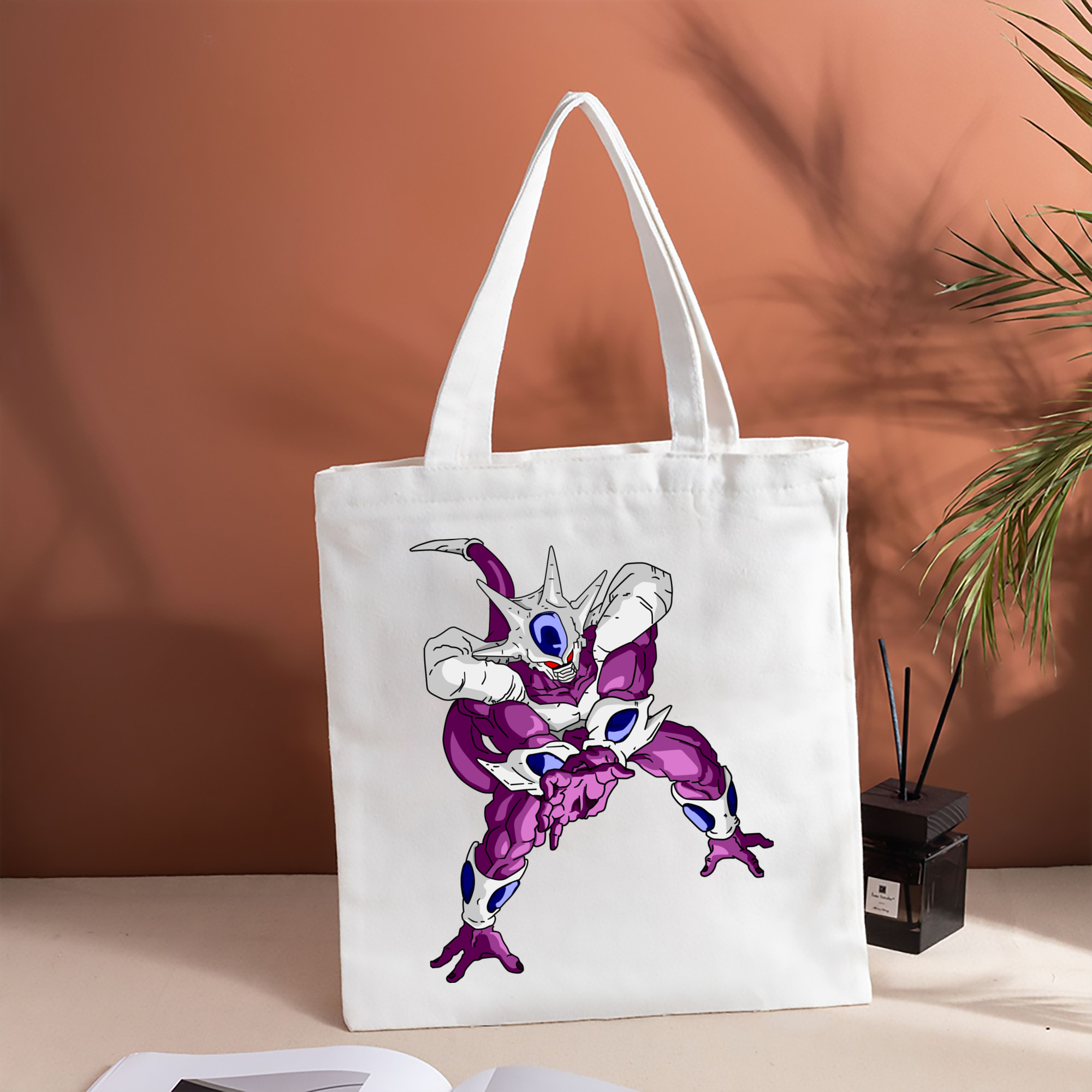 ドラゴンボール クウラ DRAGON BALL Cooler Coora 縦型キャンバス生地手提げバッグ　トートバッグ