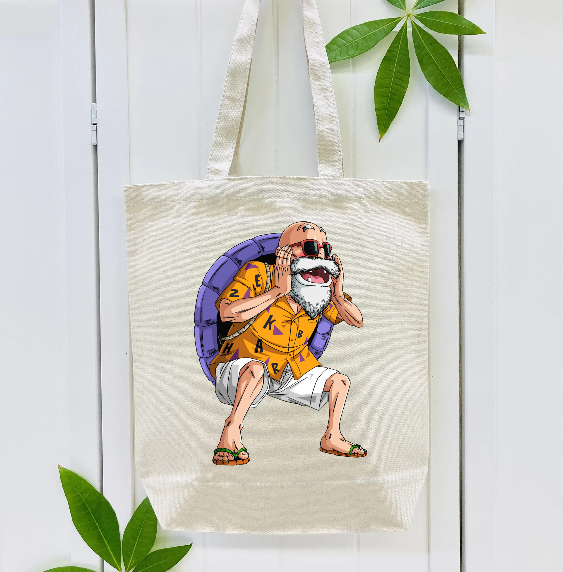ドラゴンボール 亀仙人（かめせんにん） DRAGON BALL Master Roshi Kame Sennin 縦型キャンバス生地手提げバッグ　トートバッグ