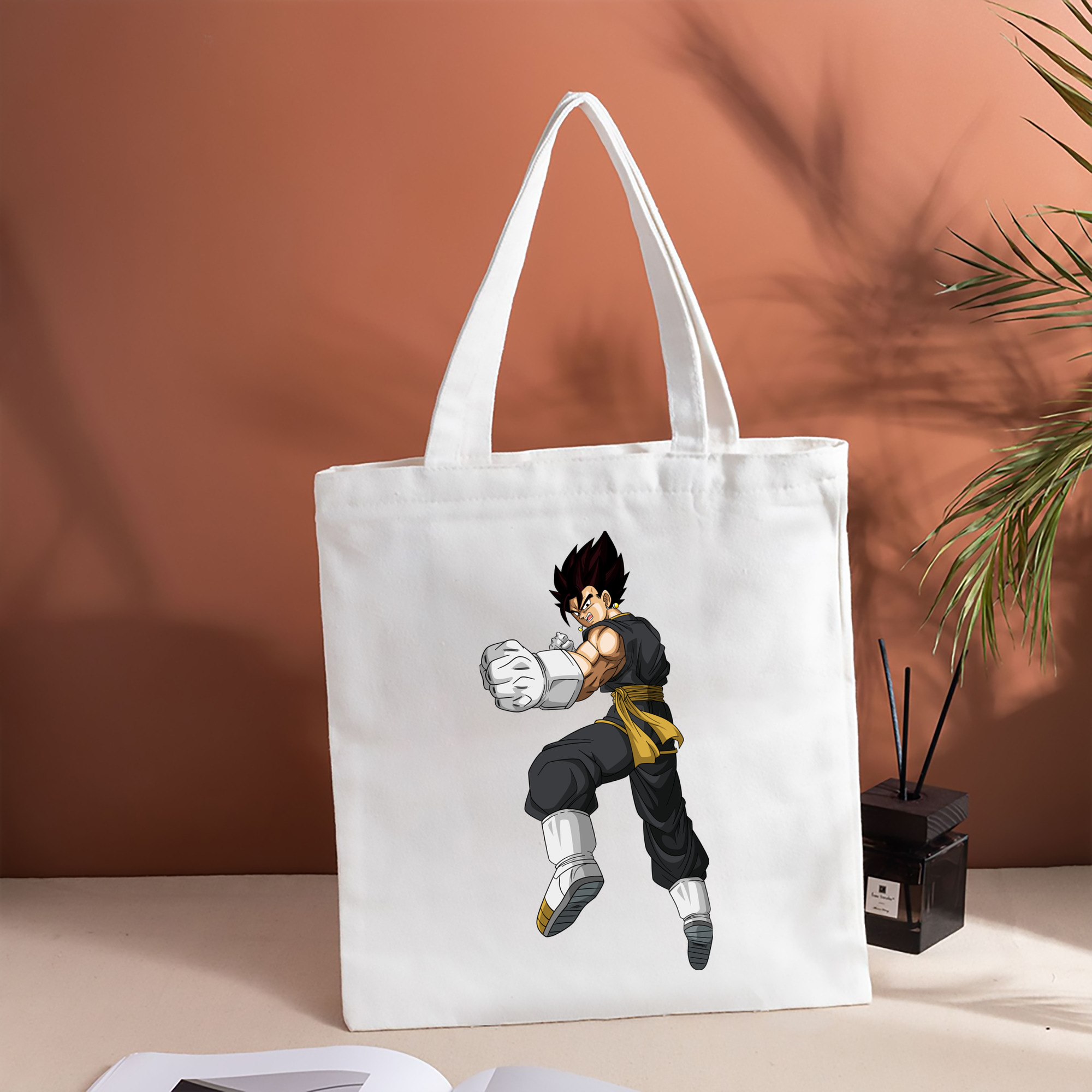 ドラゴンボール ベジット DRAGON BALL Vegetto 縦型キャンバス生地手提げバッグ　トートバッグ