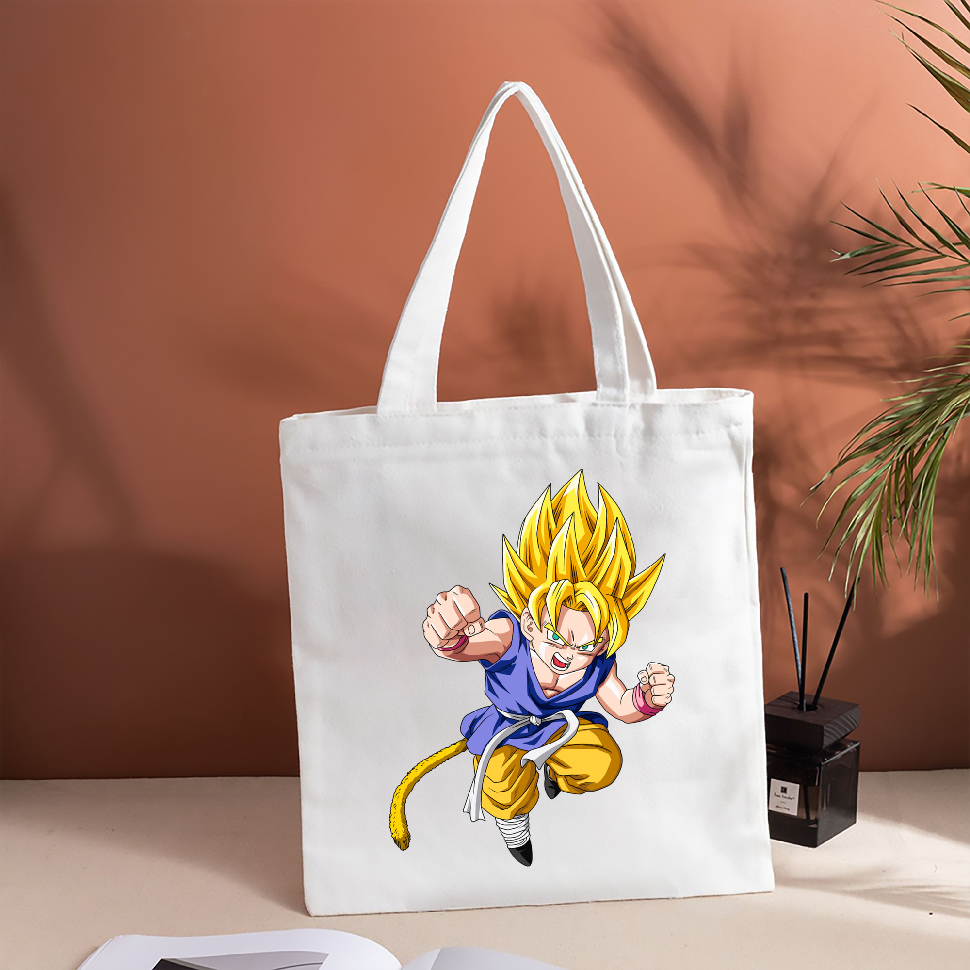 ドラゴンボール ベジット DRAGON BALL Vegetto 縦型キャンバス生地手提げバッグ　トートバッグ