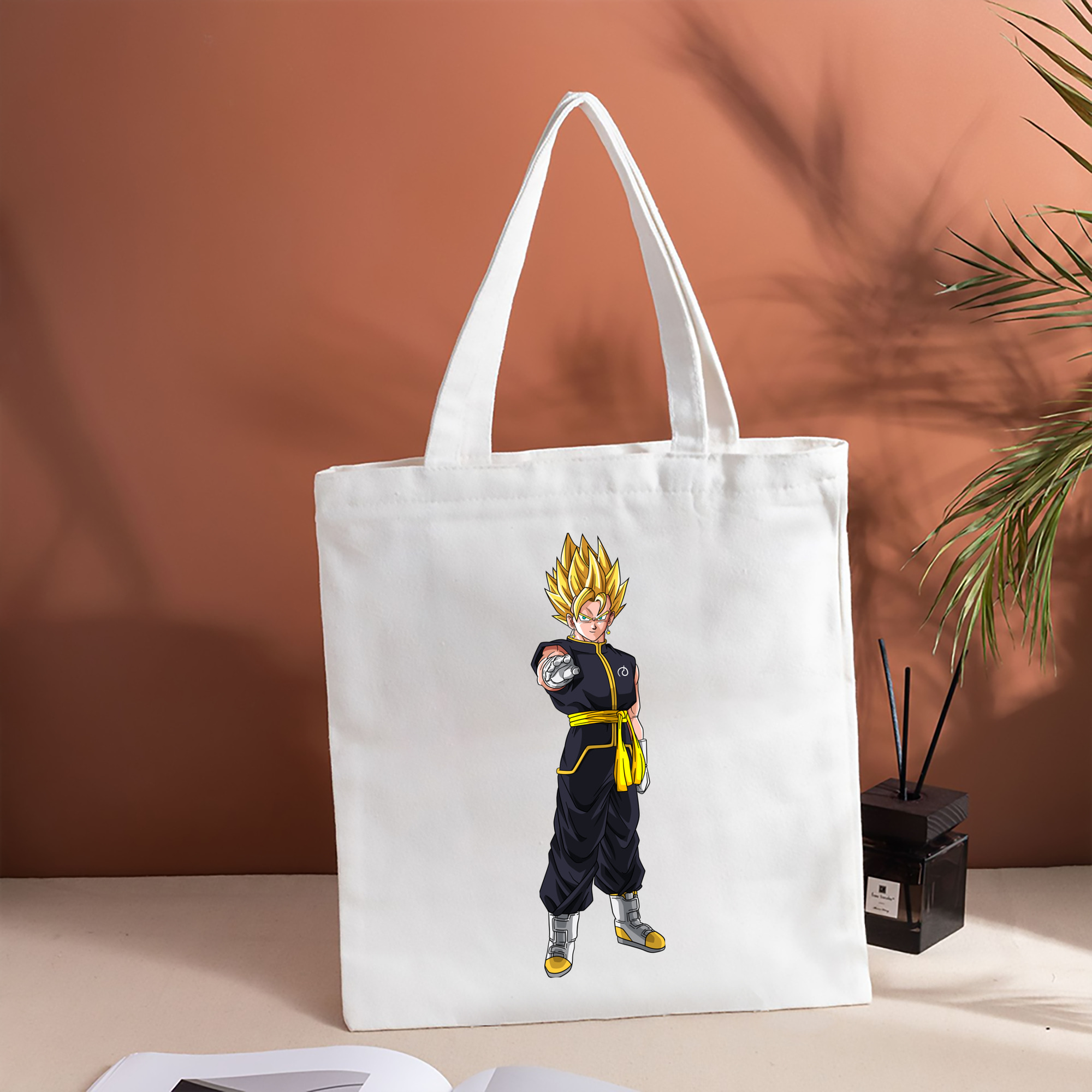 ドラゴンボール ベジット DRAGON BALL Vegetto 縦型キャンバス生地手提げバッグ　トートバッグ