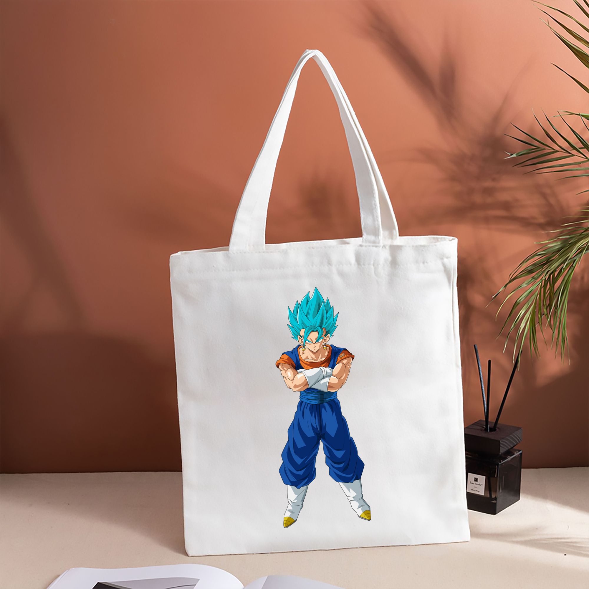 ドラゴンボール ベジット DRAGON BALL Vegetto 縦型キャンバス生地手提げバッグ　トートバッグ