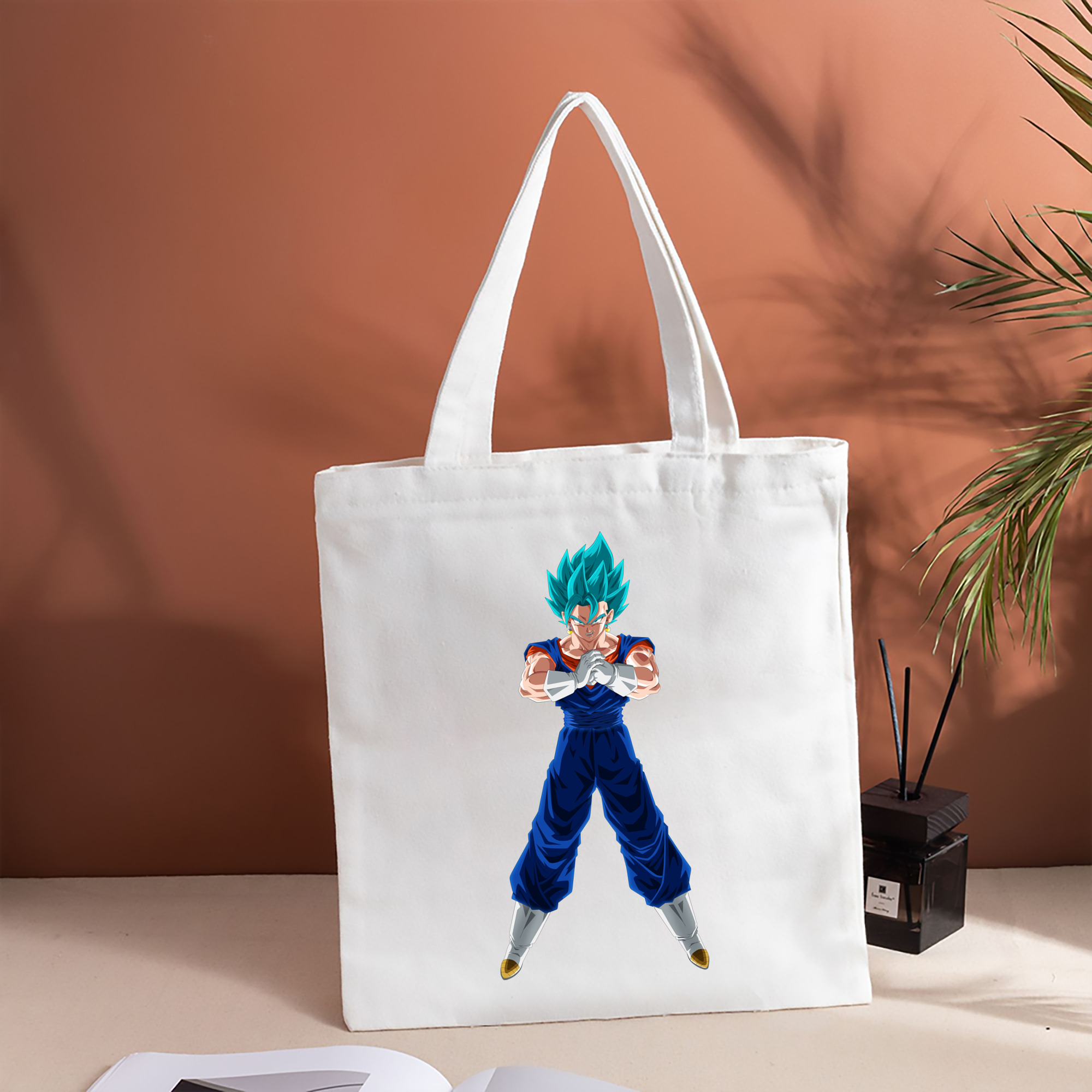 ドラゴンボール ベジット DRAGON BALL Vegetto 縦型キャンバス生地手提げバッグ　トートバッグ