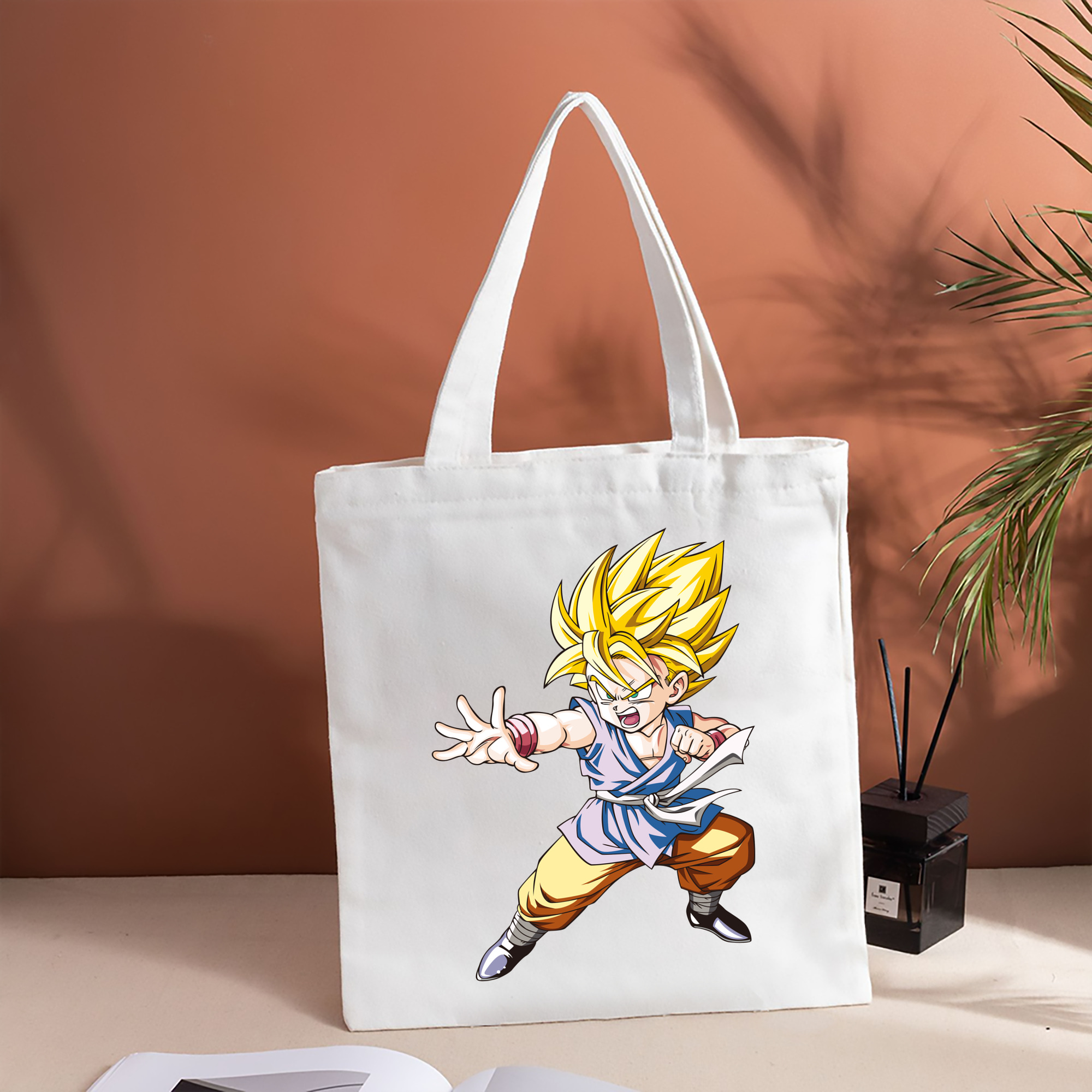 ドラゴンボール ベジット DRAGON BALL Vegetto 縦型キャンバス生地手提げバッグ　トートバッグ