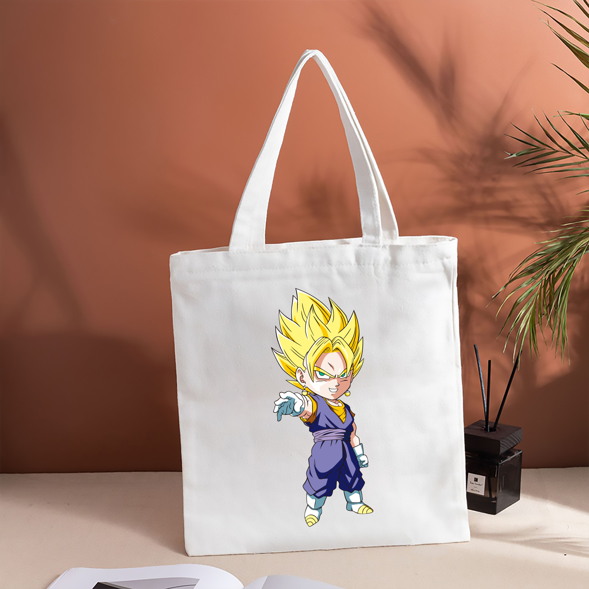 ドラゴンボール ベジット DRAGON BALL Vegetto 縦型キャンバス生地手提げバッグ　トートバッグ