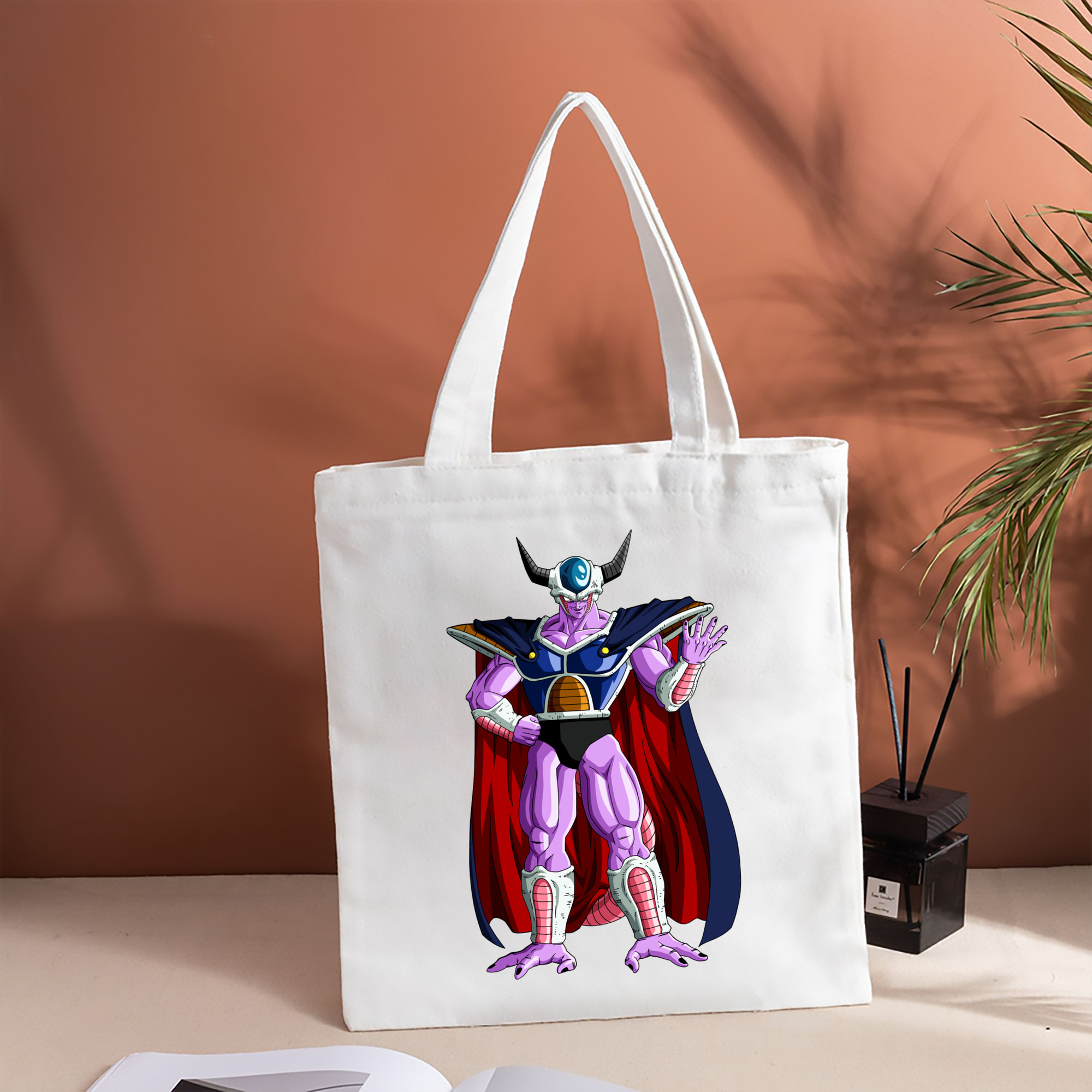 ドラゴンボール コルド大王 DRAGON BALL King Cold 縦型キャンバス生地手提げバッグ　トートバッグ