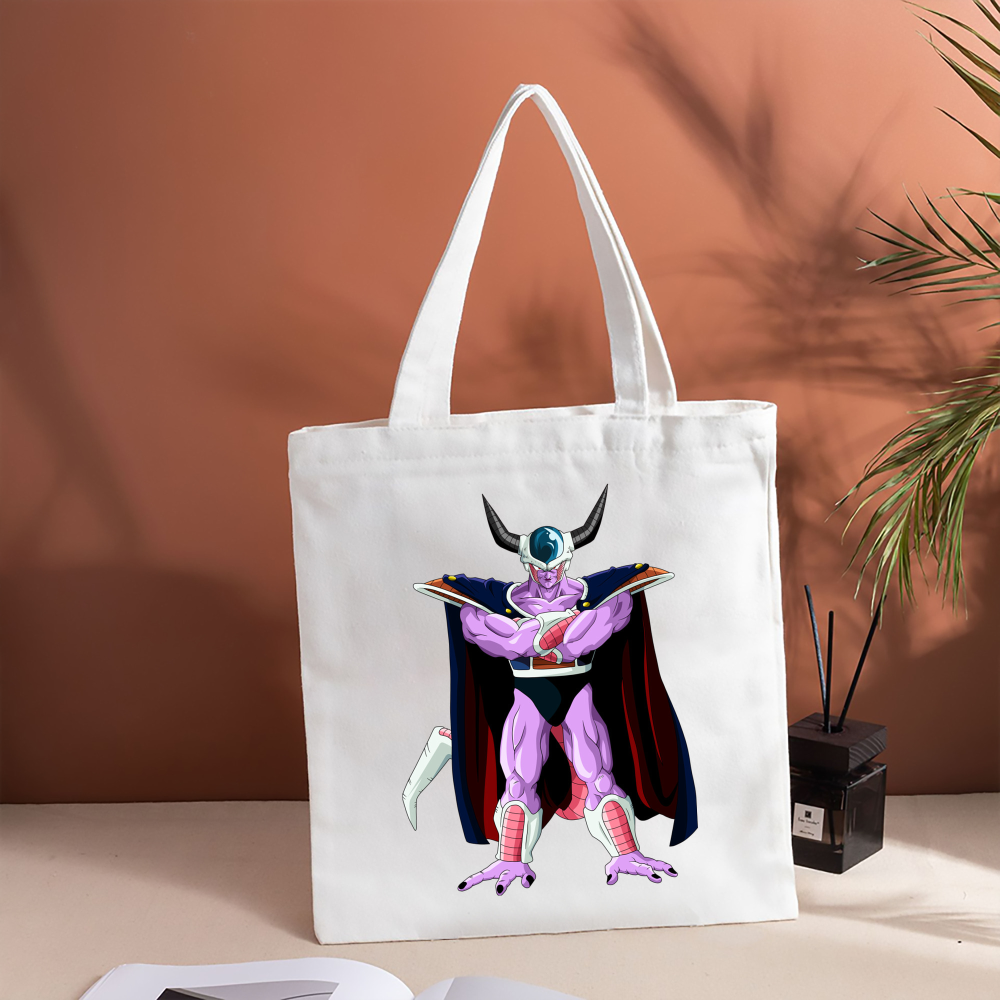 ドラゴンボール コルド大王 DRAGON BALL King Cold 縦型キャンバス生地手提げバッグ　トートバッグ