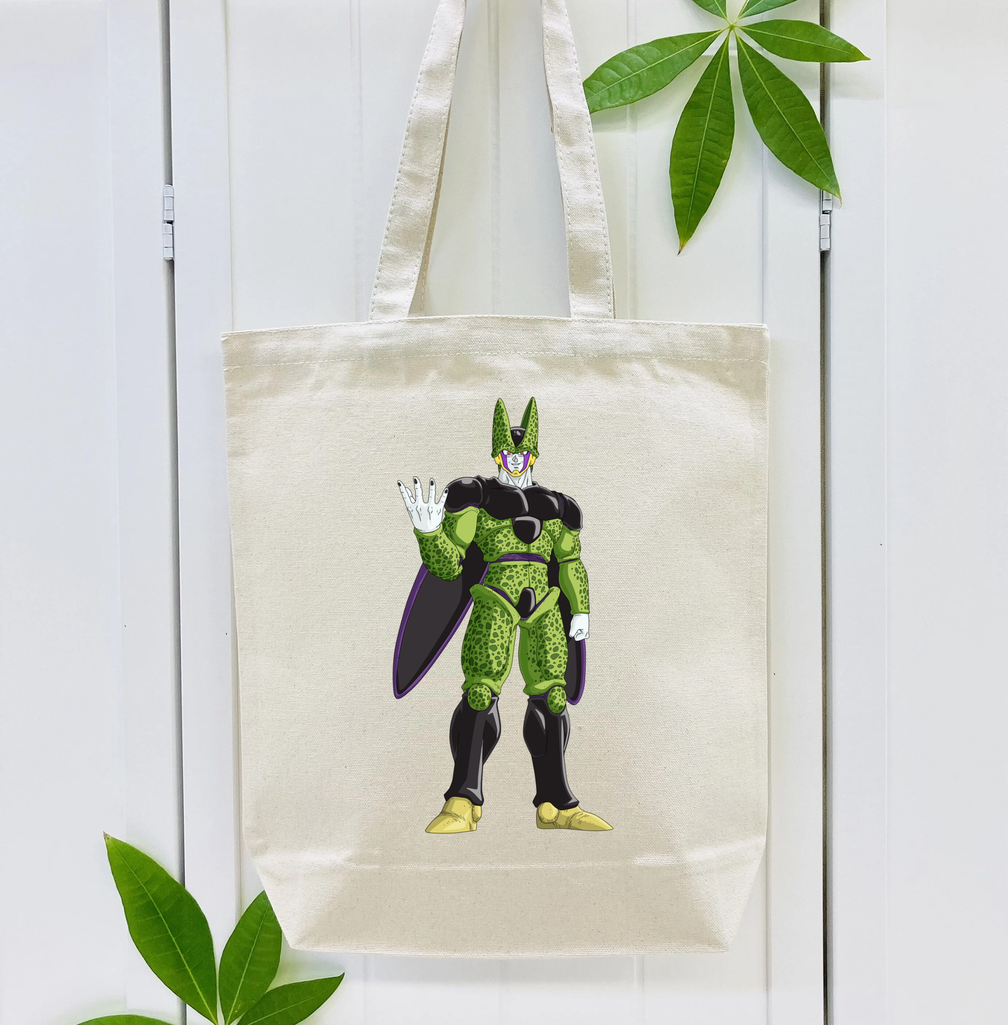 ドラゴンボール セル DRAGON BALL Cell 縦型キャンバス生地手提げバッグ　トートバッグ