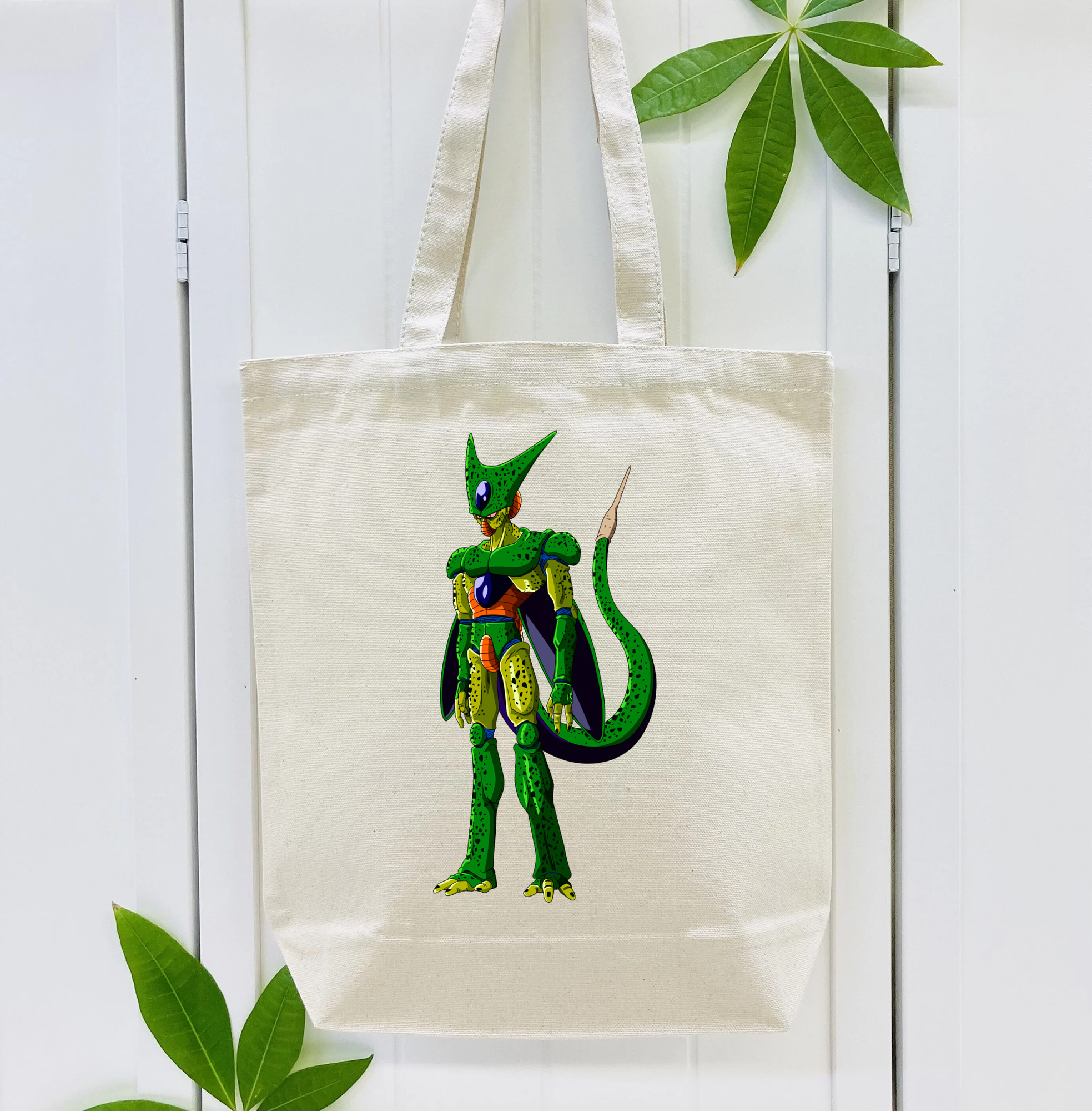 ドラゴンボール セル DRAGON BALL Cell 縦型キャンバス生地手提げバッグ　トートバッグ