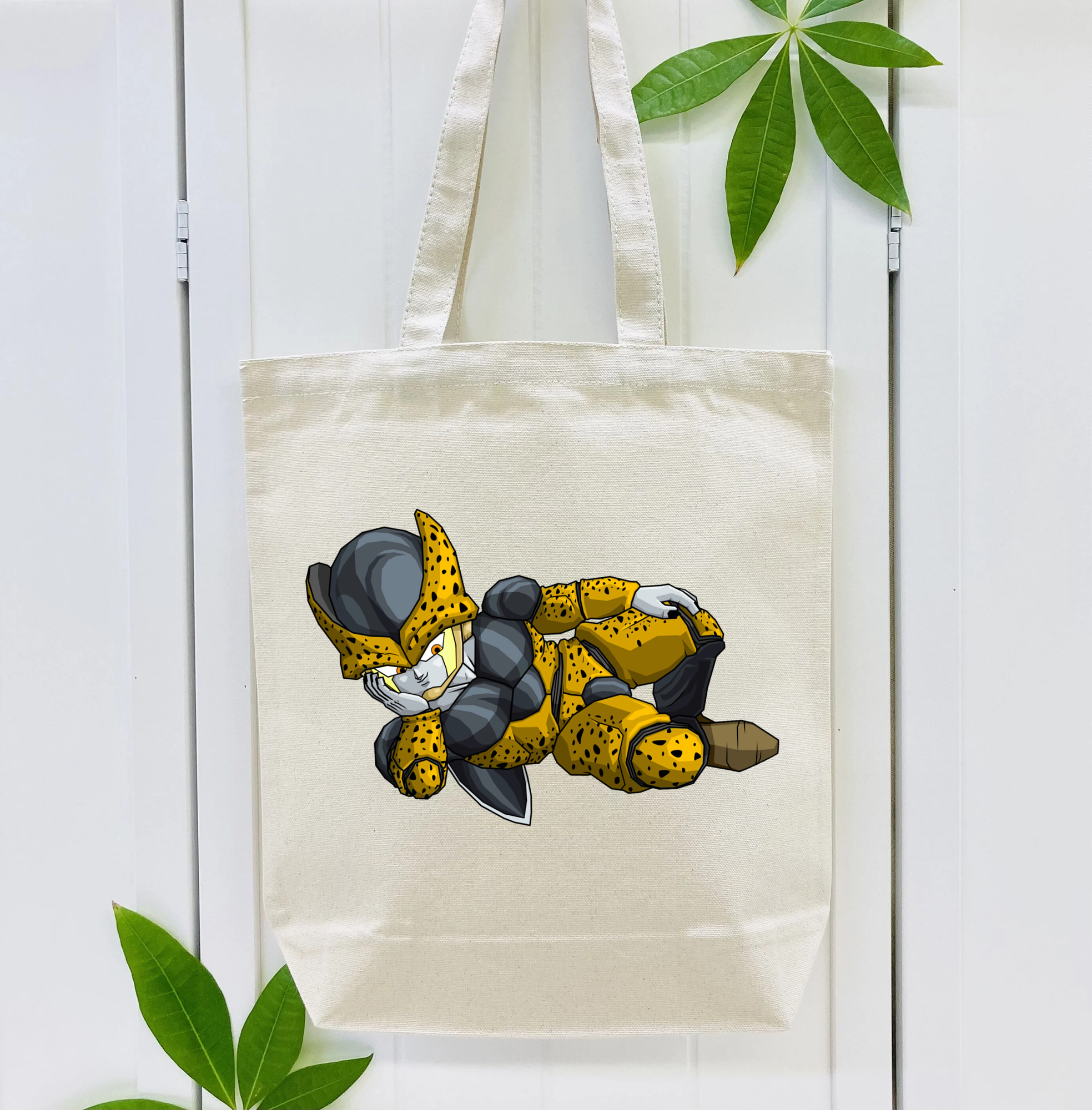 ドラゴンボール セル DRAGON BALL Cell 縦型キャンバス生地手提げバッグ　トートバッグ