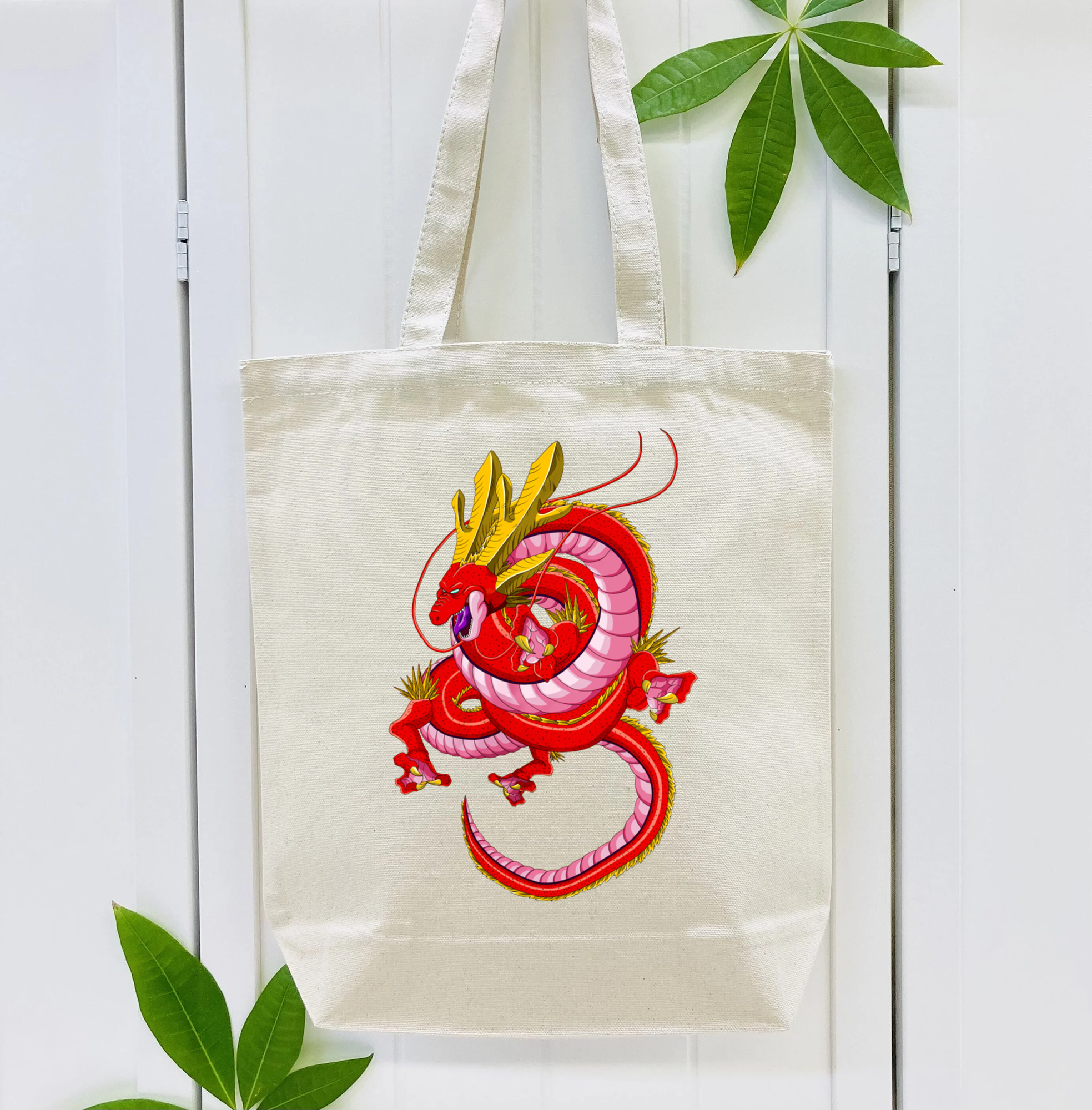ドラゴンボール 神龍 シェンロン DRAGON BALL Shenron 縦型キャンバス生地手提げバッグ　トートバッグ