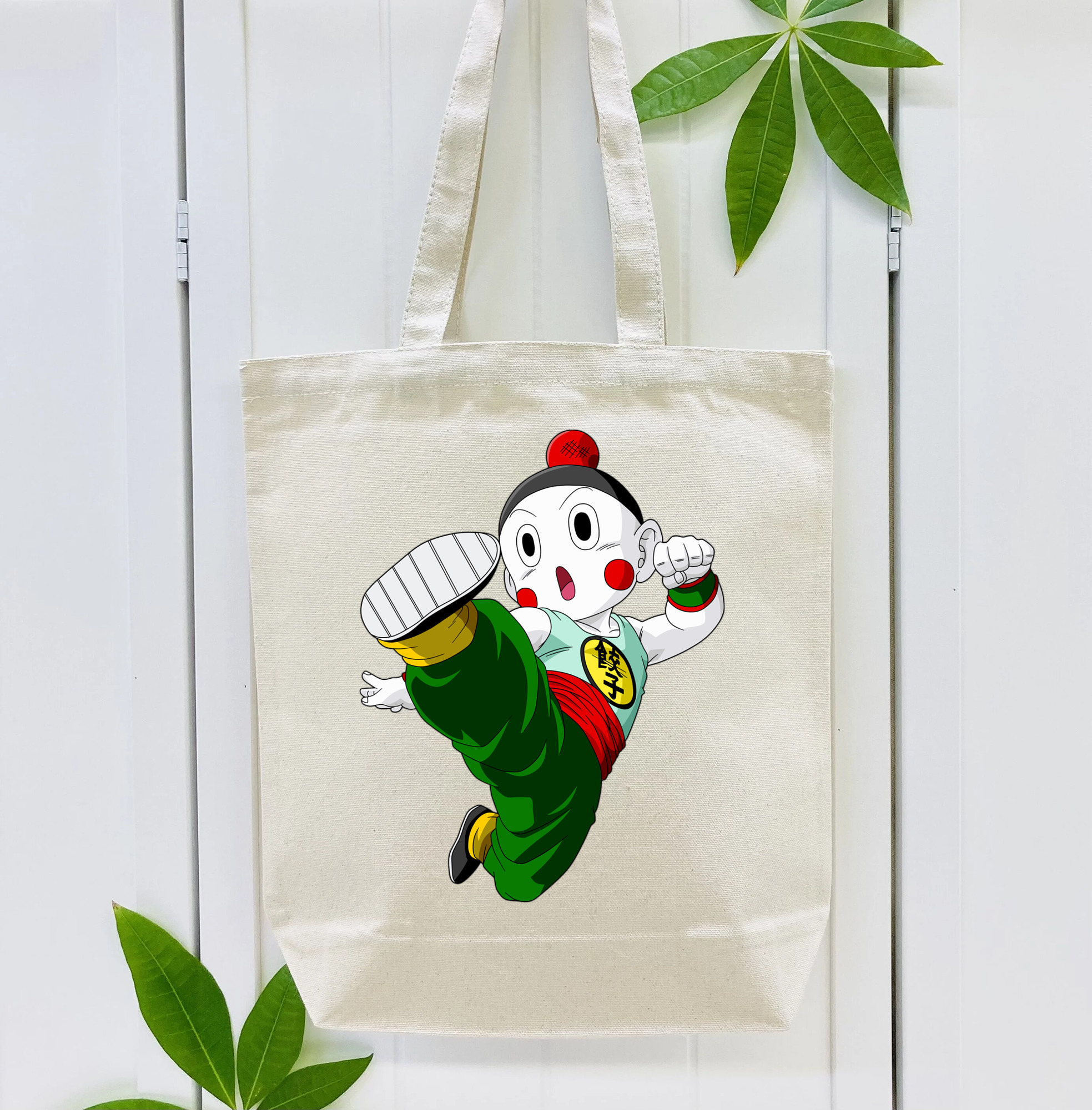 ドラゴンボール 餃子（チャオズ）DRAGON BALL Chaoz 縦型キャンバス生地手提げバッグ　トートバッグ