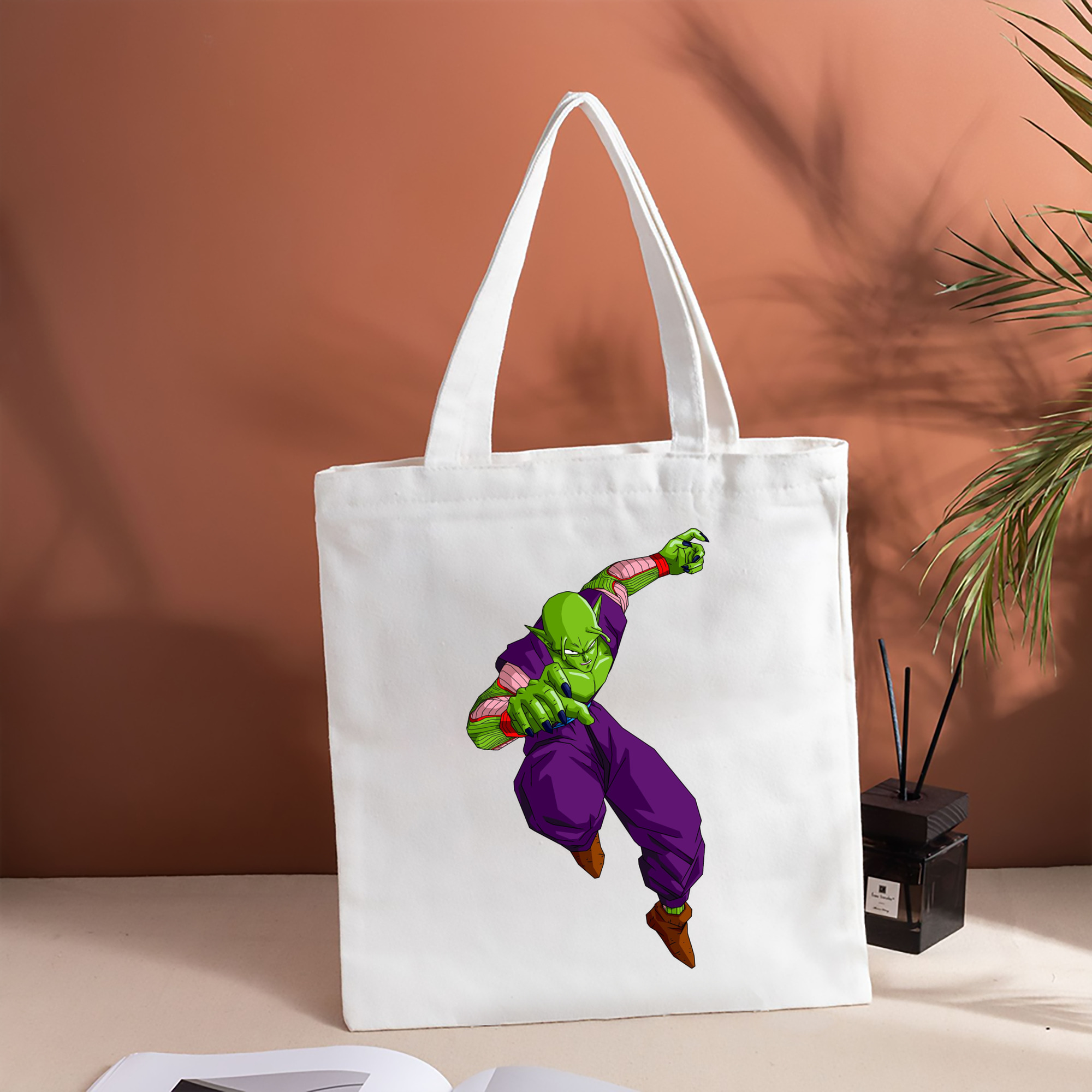 ドラゴンボール ピッコロ DRAGON BALL Piccolo 縦型キャンバス生地手提げバッグ　トートバッグ