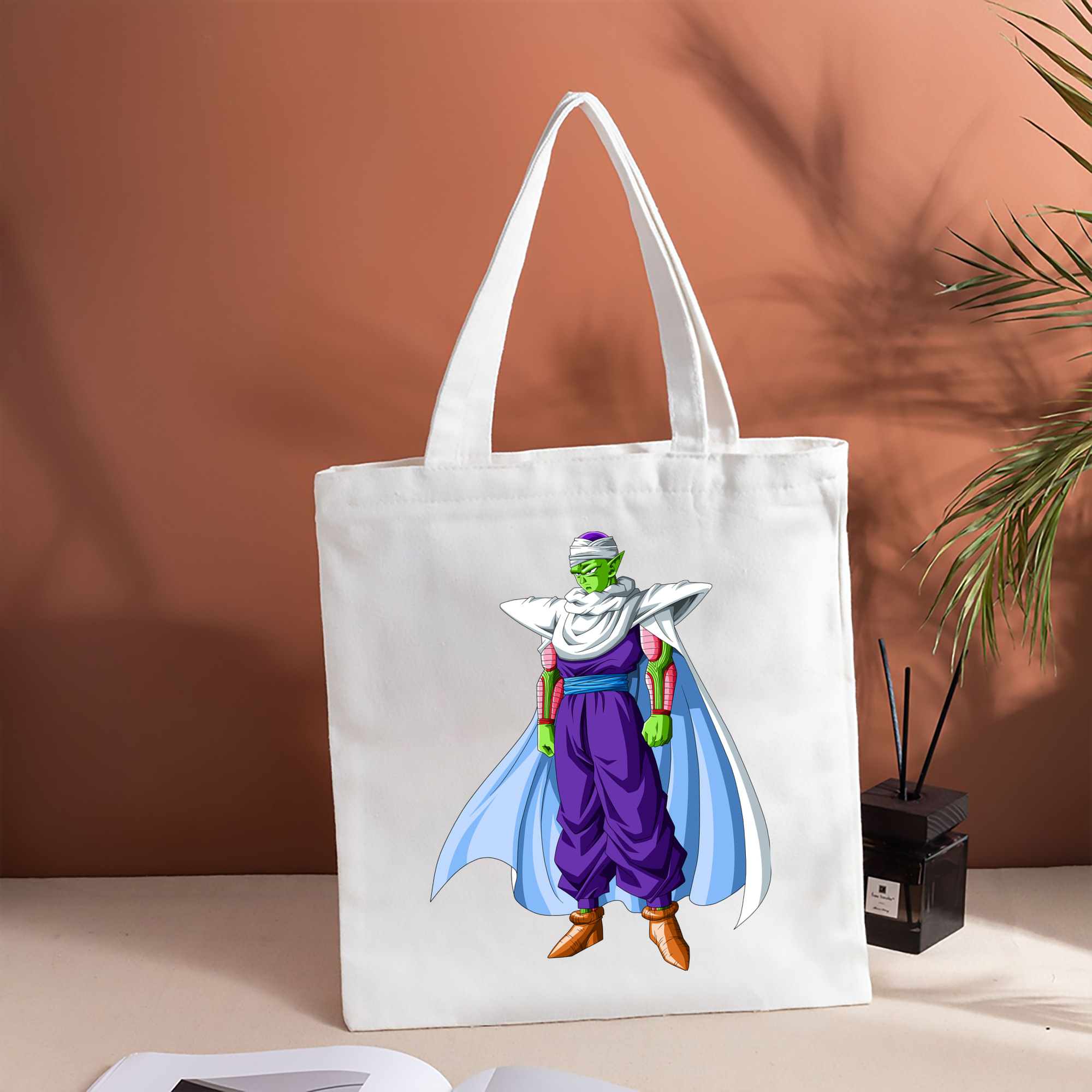 ドラゴンボール ピッコロ DRAGON BALL Piccolo 縦型キャンバス生地手提げバッグ　トートバッグ