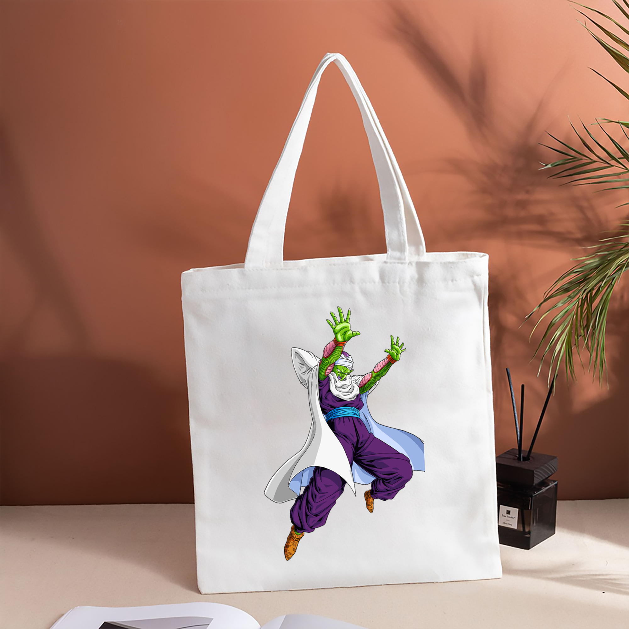 ドラゴンボール ピッコロ DRAGON BALL Piccolo 縦型キャンバス生地手提げバッグ　トートバッグ