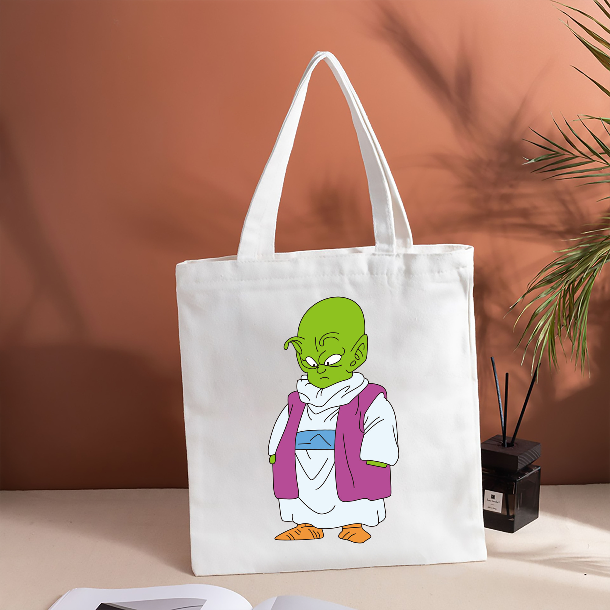 ドラゴンボール ピッコロ DRAGON BALL Piccolo 縦型キャンバス生地手提げバッグ　トートバッグ