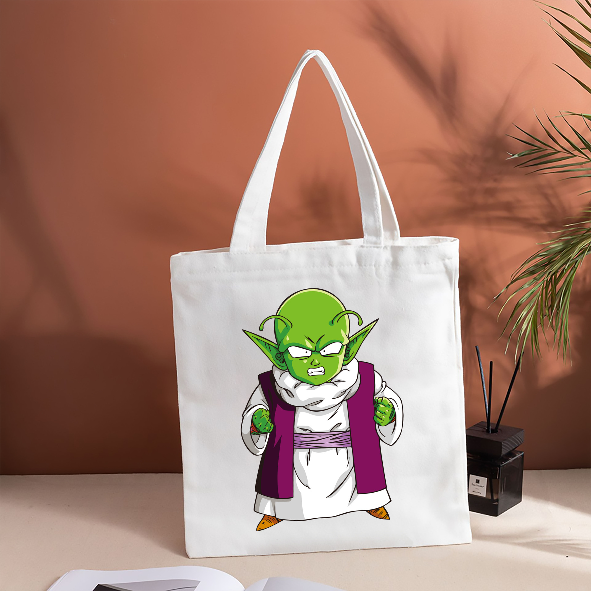 ドラゴンボール ピッコロ DRAGON BALL Piccolo 縦型キャンバス生地手提げバッグ　トートバッグ