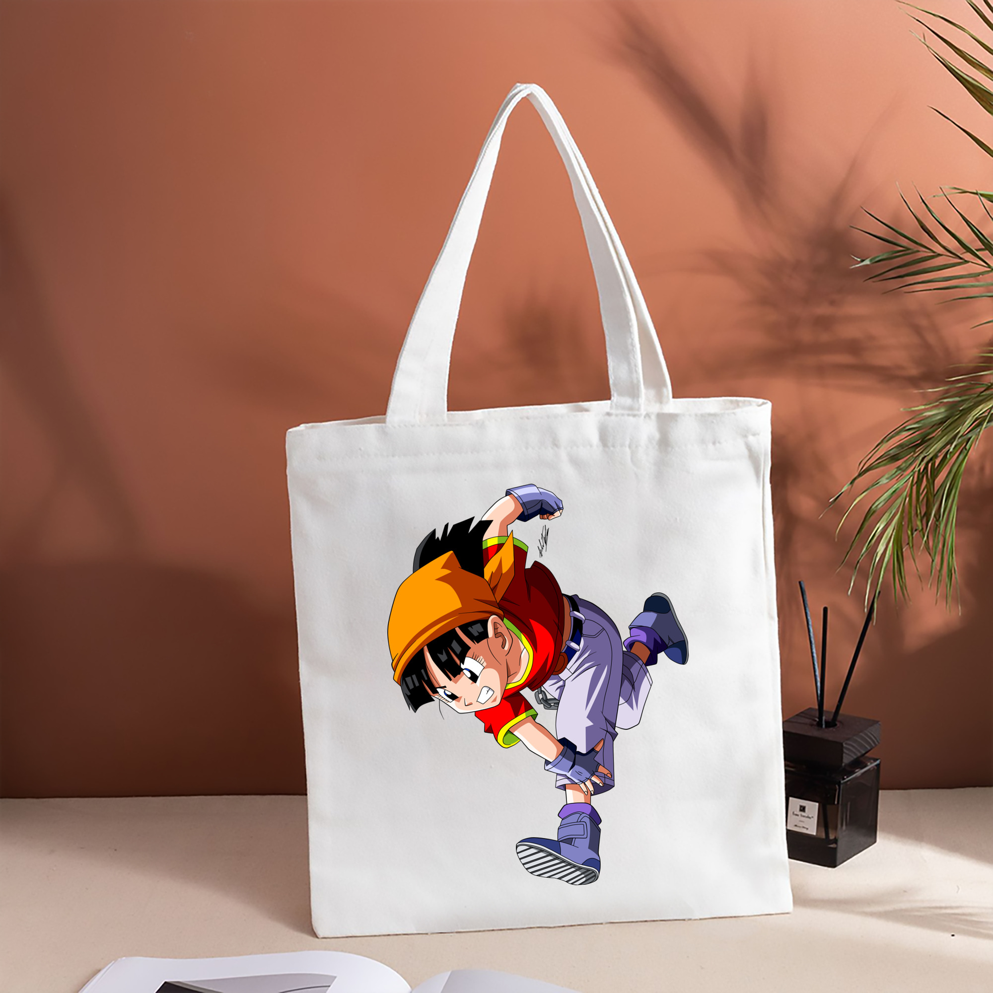 ドラゴンボール パン DRAGON BALL Pan 縦型キャンバス生地手提げバッグ　トートバッグ
