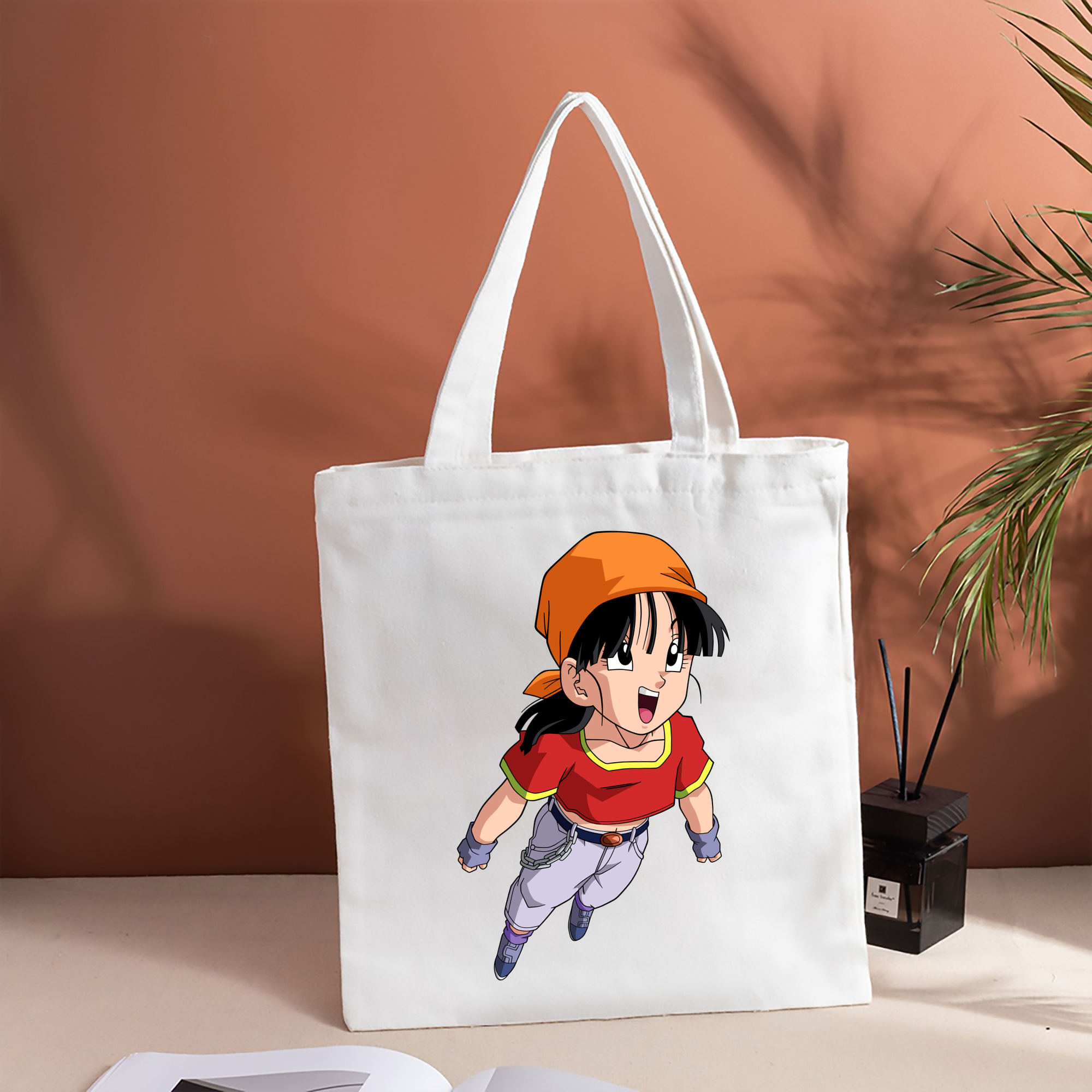 ドラゴンボール パン DRAGON BALL Pan 縦型キャンバス生地手提げバッグ　トートバッグ