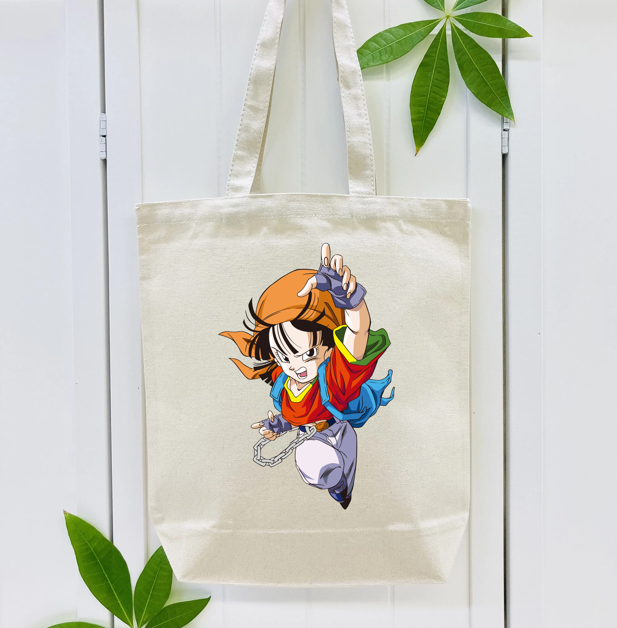 ドラゴンボール パン DRAGON BALL Pan 縦型キャンバス生地手提げバッグ　トートバッグ