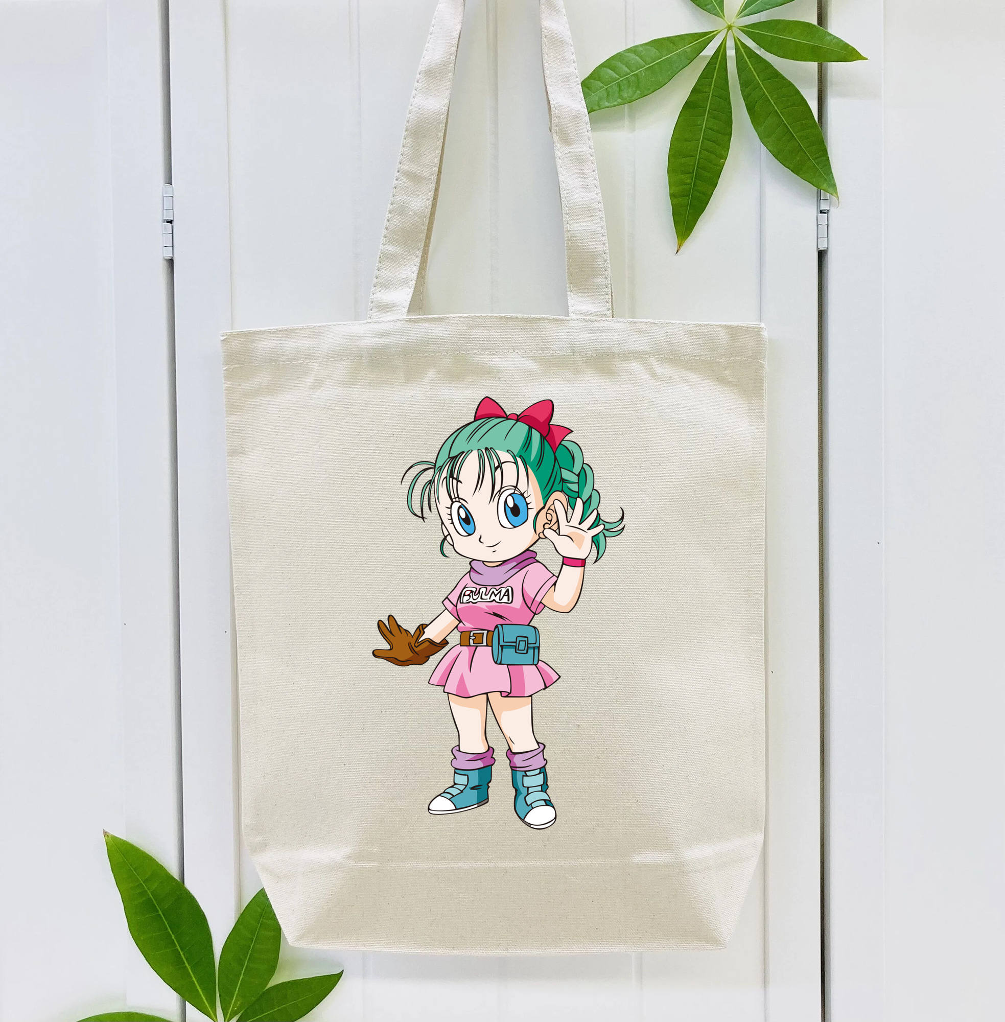 ドラゴンボール ブルマ DRAGON BALL Bulma 縦型キャンバス生地手提げバッグ　トートバッグ