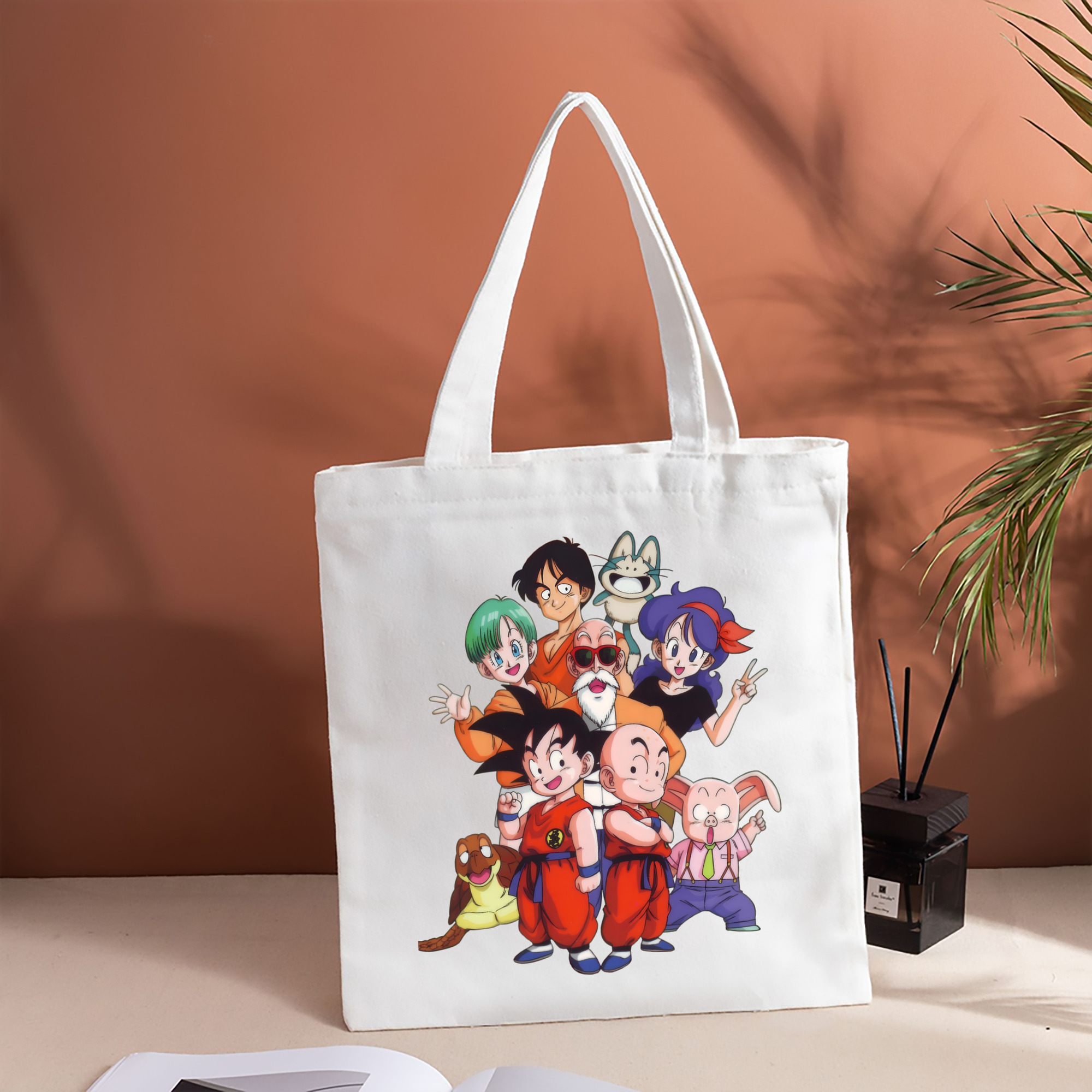 ドラゴンボール DRAGON BALL 縦型キャンバス生地手提げバッグ　トートバッグ