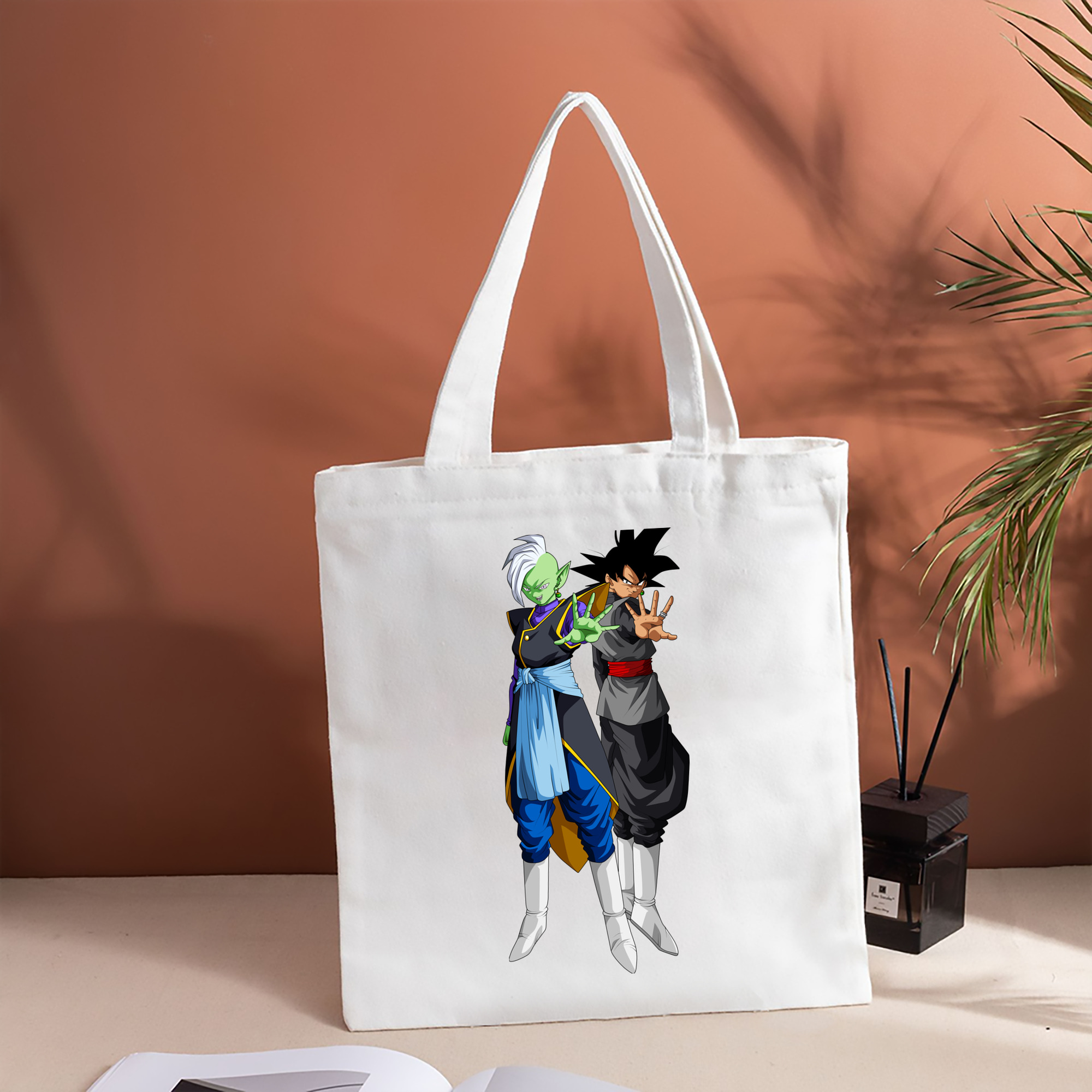 ドラゴンボール DRAGON BALL 縦型キャンバス生地手提げバッグ　トートバッグ