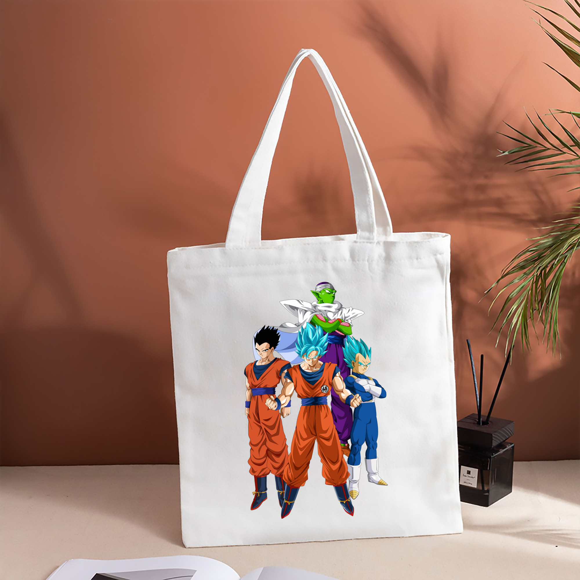 ドラゴンボール DRAGON BALL 縦型キャンバス生地手提げバッグ　トートバッグ