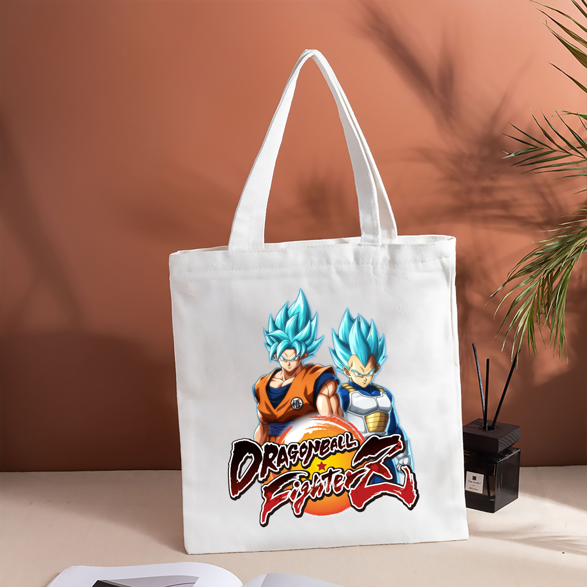 ドラゴンボール DRAGON BALL 縦型キャンバス生地手提げバッグ　トートバッグ